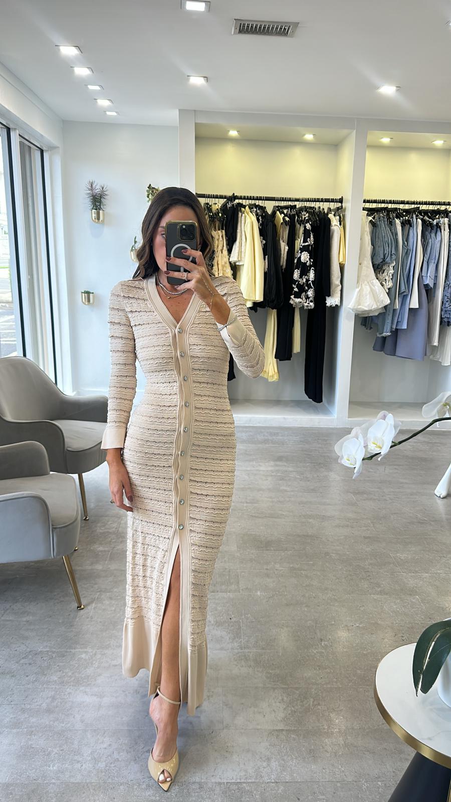 BEIGE ELEGANCE DRESS
