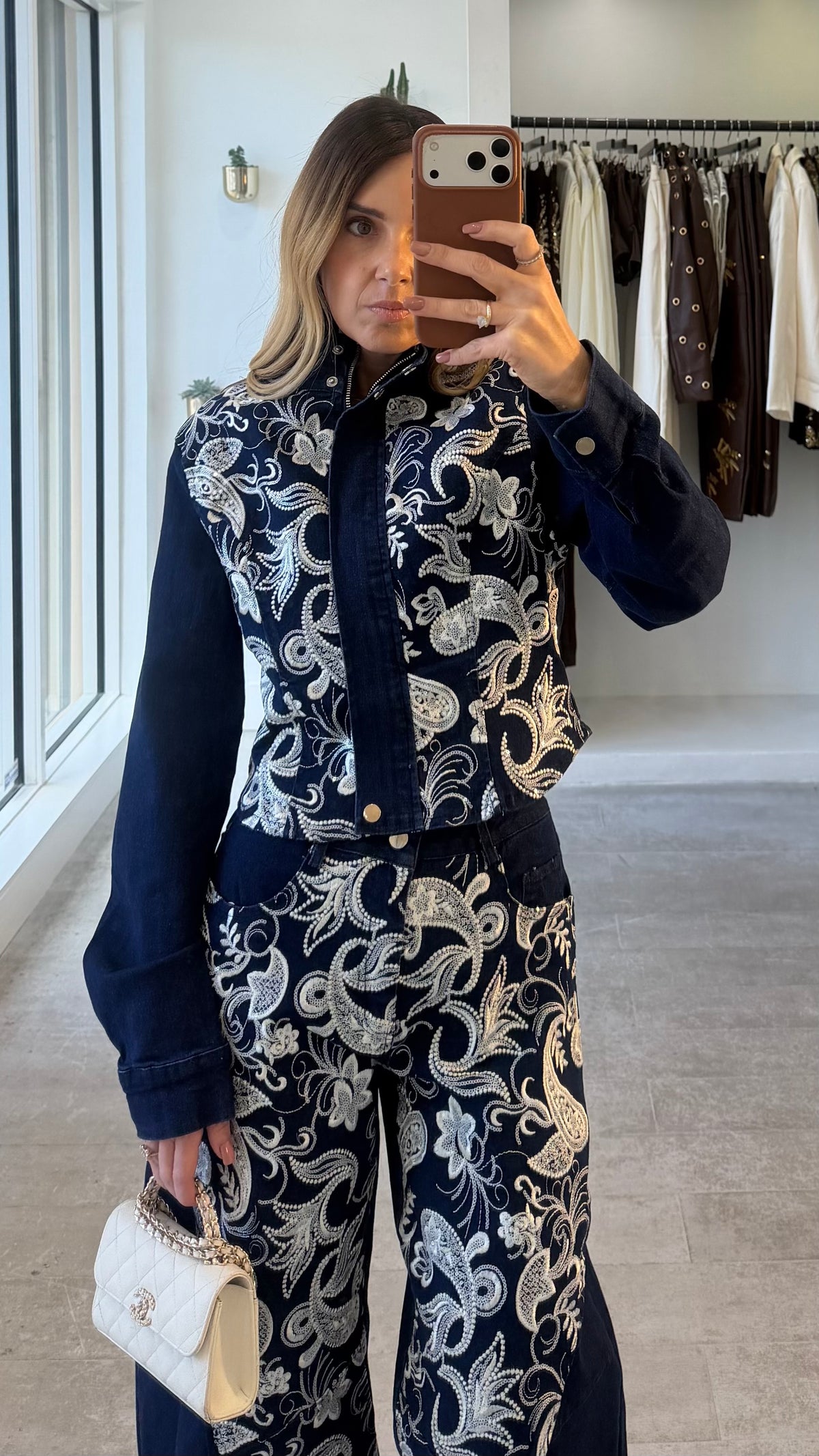 DENIM PAISLEY LUX SET