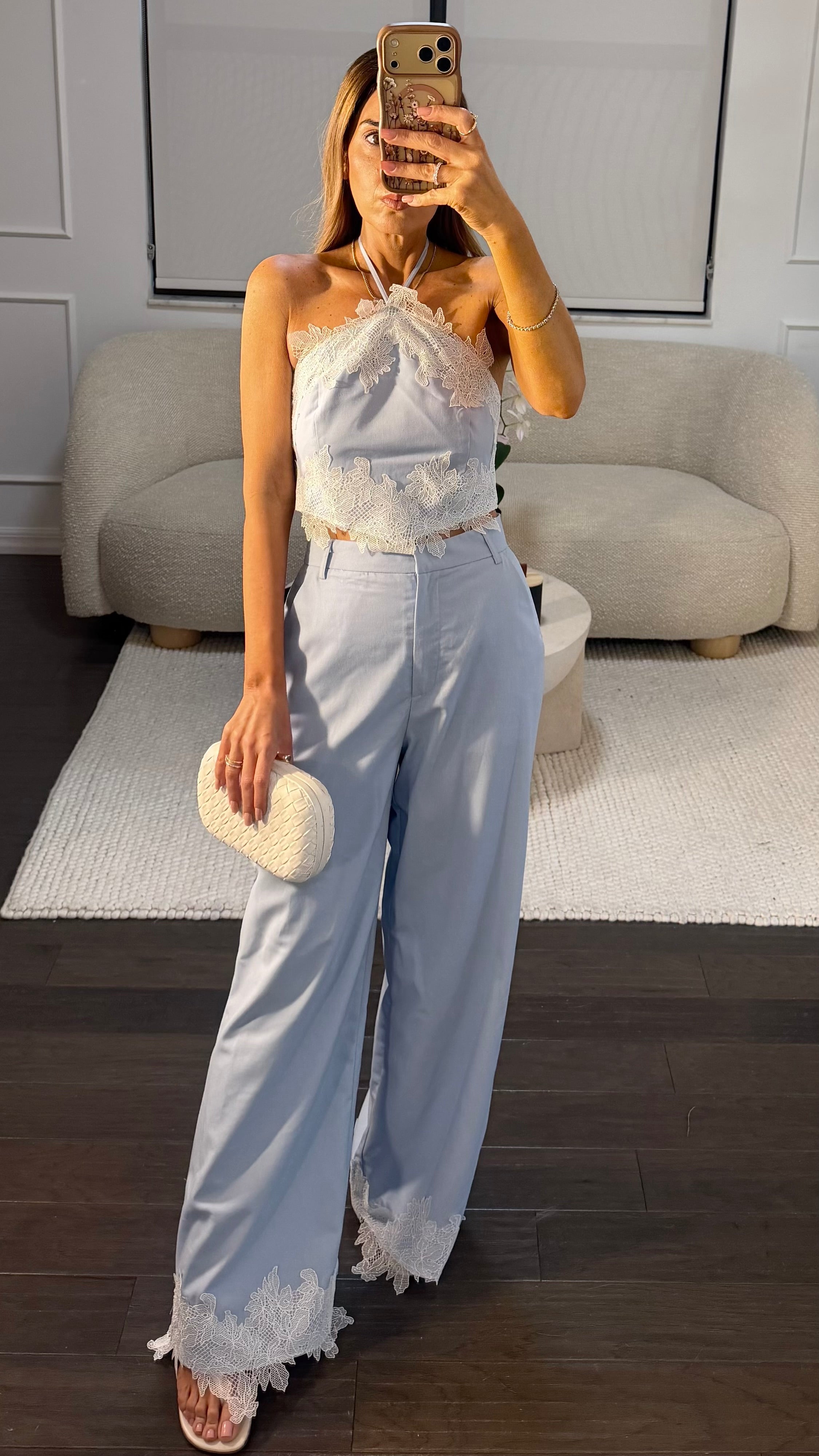CELESTE LACE PANT SET