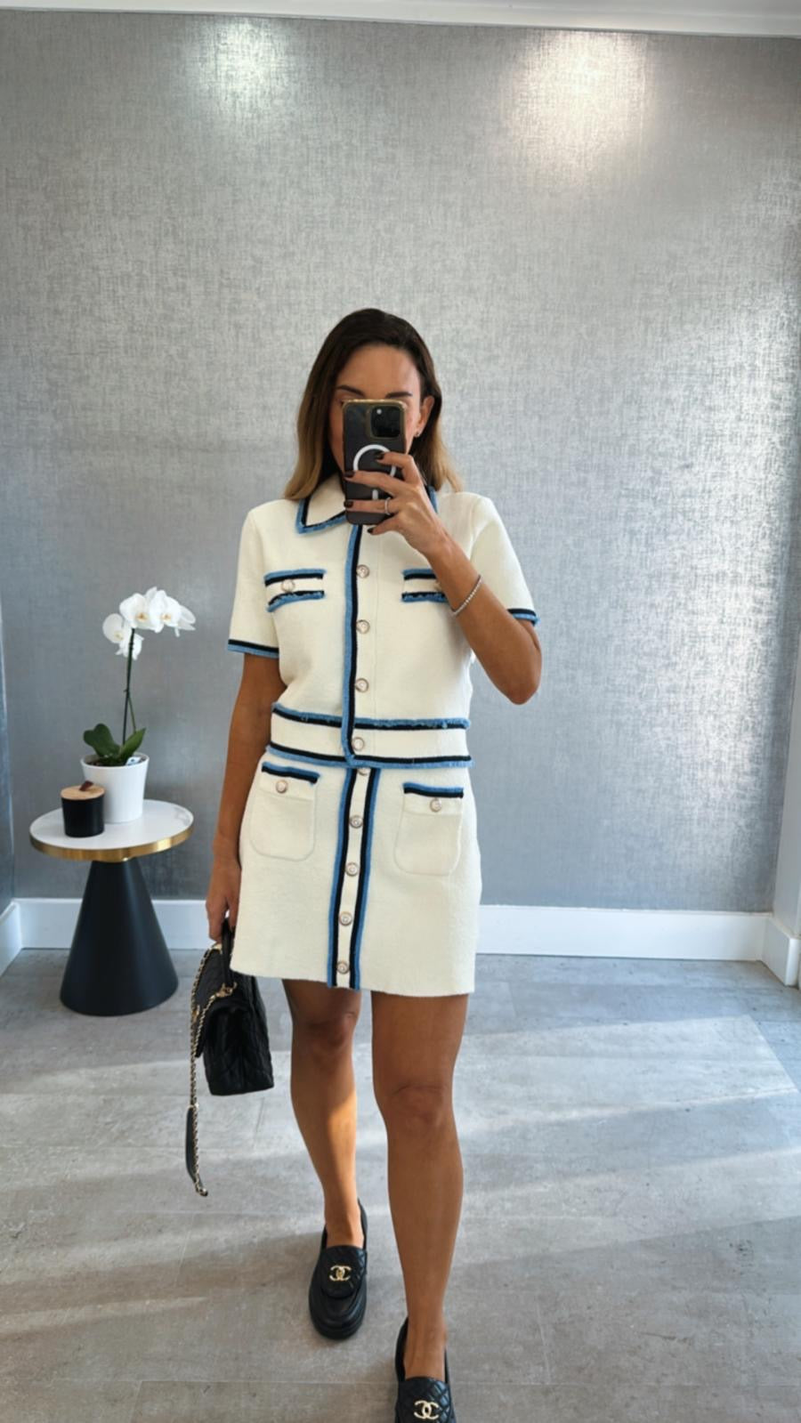 THE BOUCLE DENIM SET