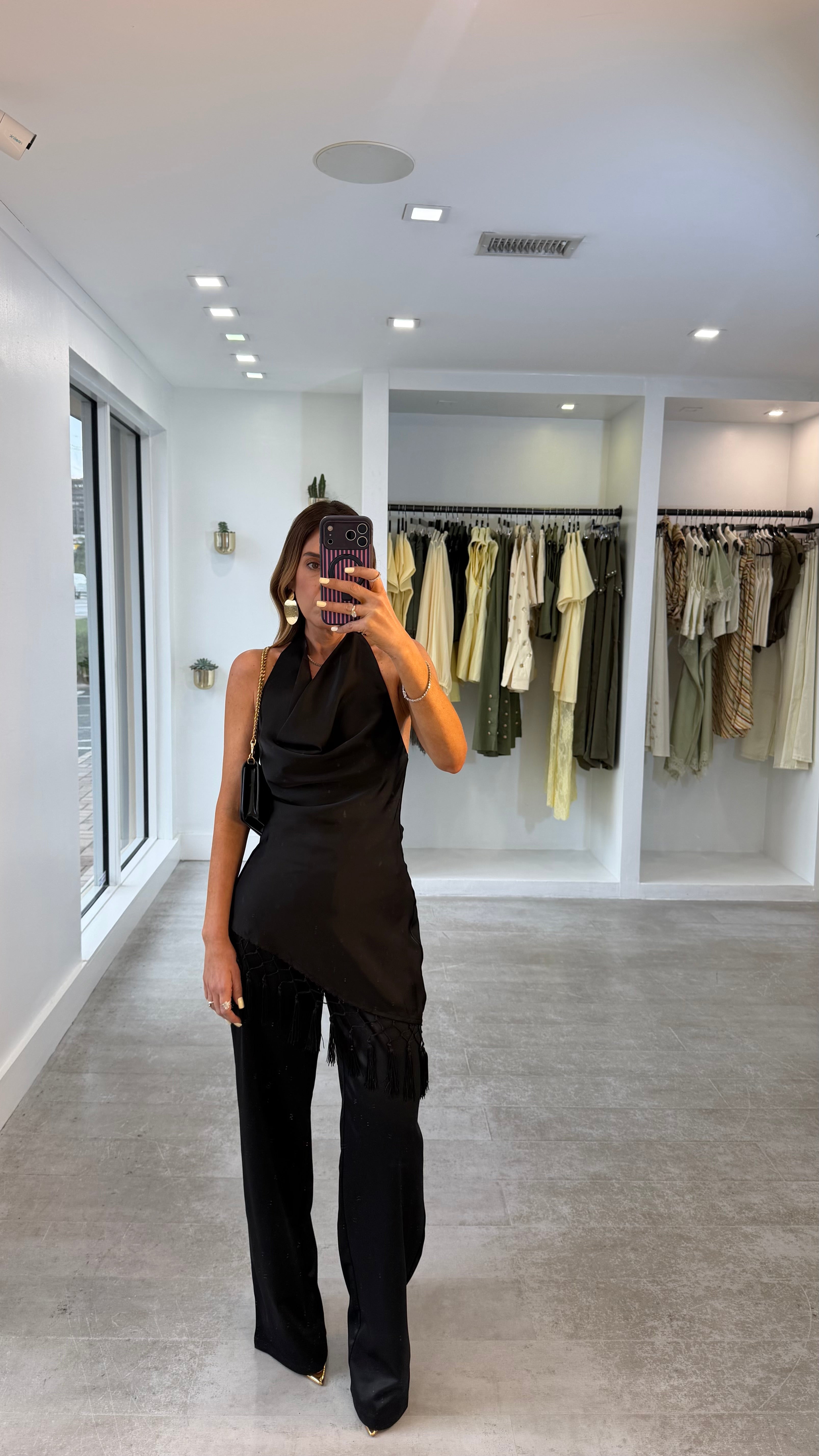 BLACK TAILORED PANTS