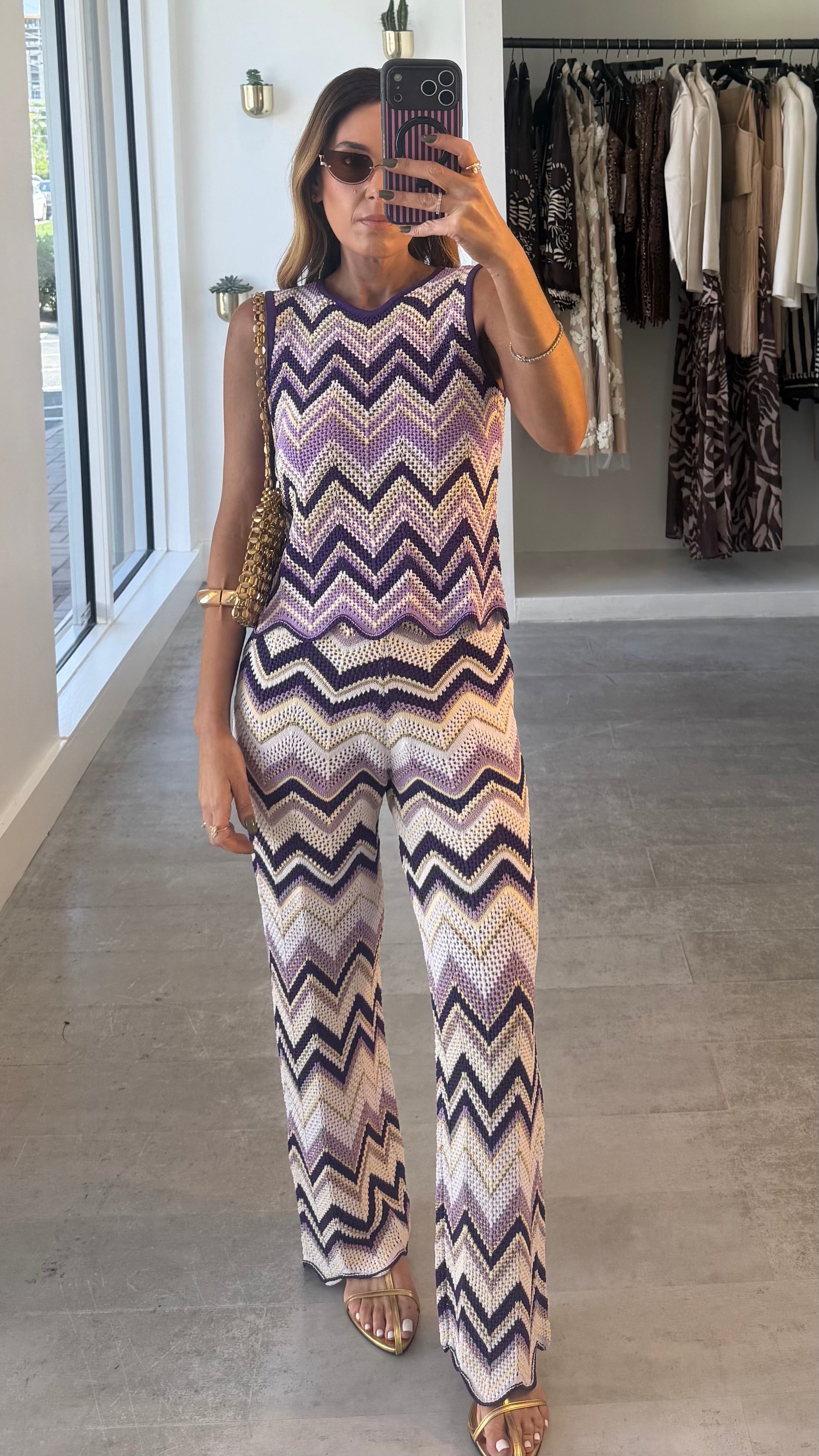 AMETHYST ZIGZAG SET