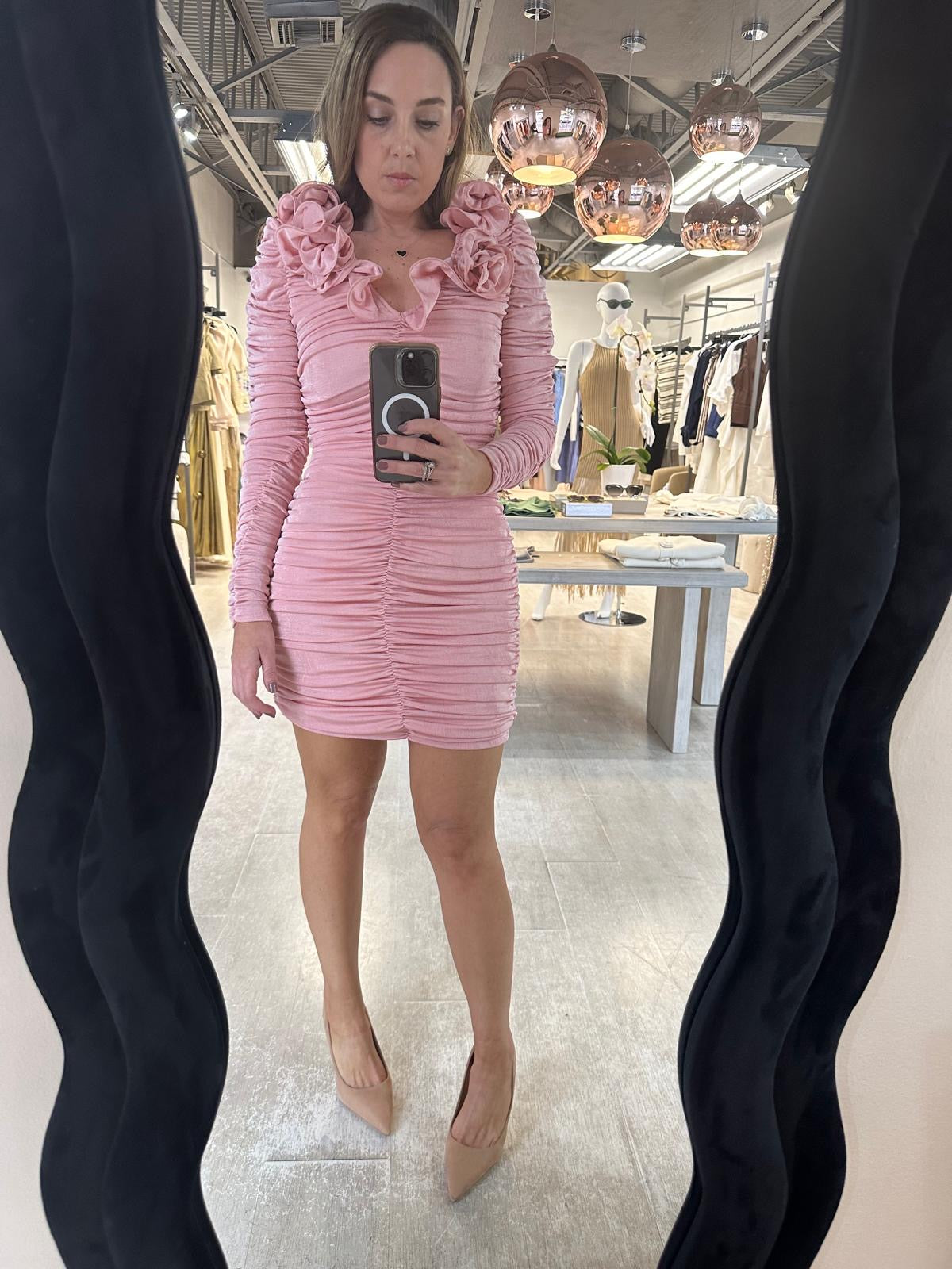 FLORAL CORSAGE DRESS