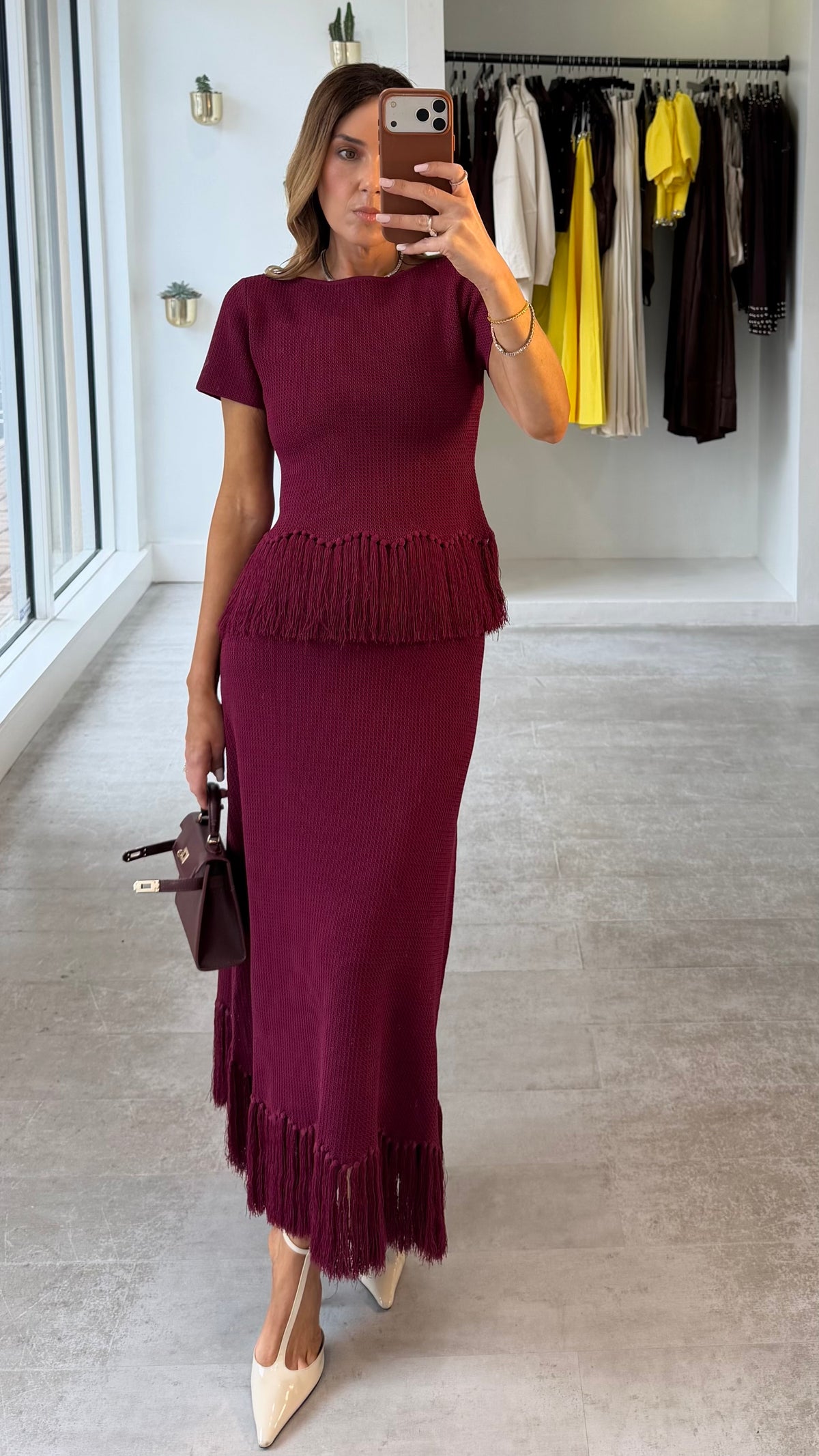 BORDEAUX KNIT SET