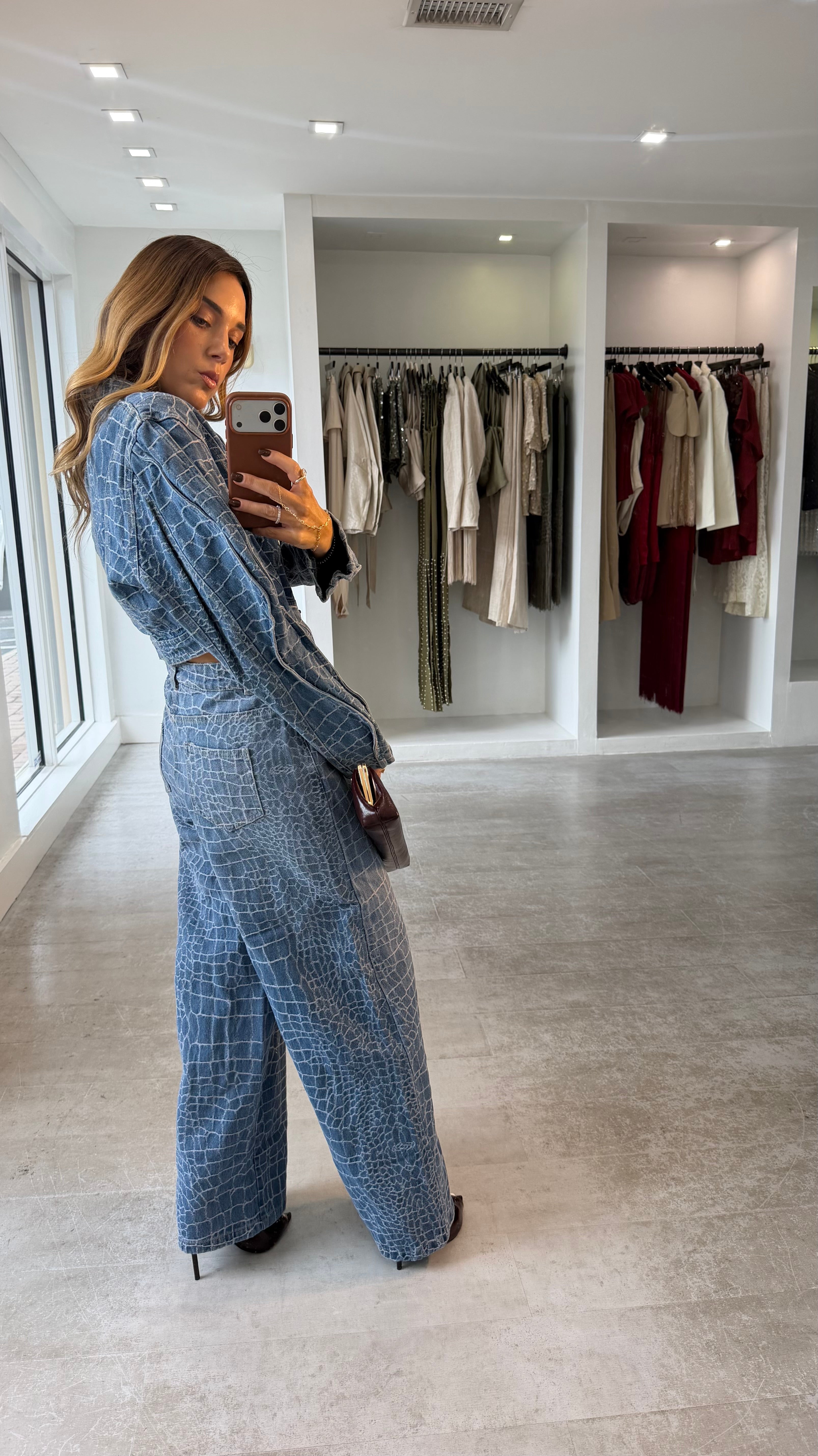 RAW EDGE DENIM SET