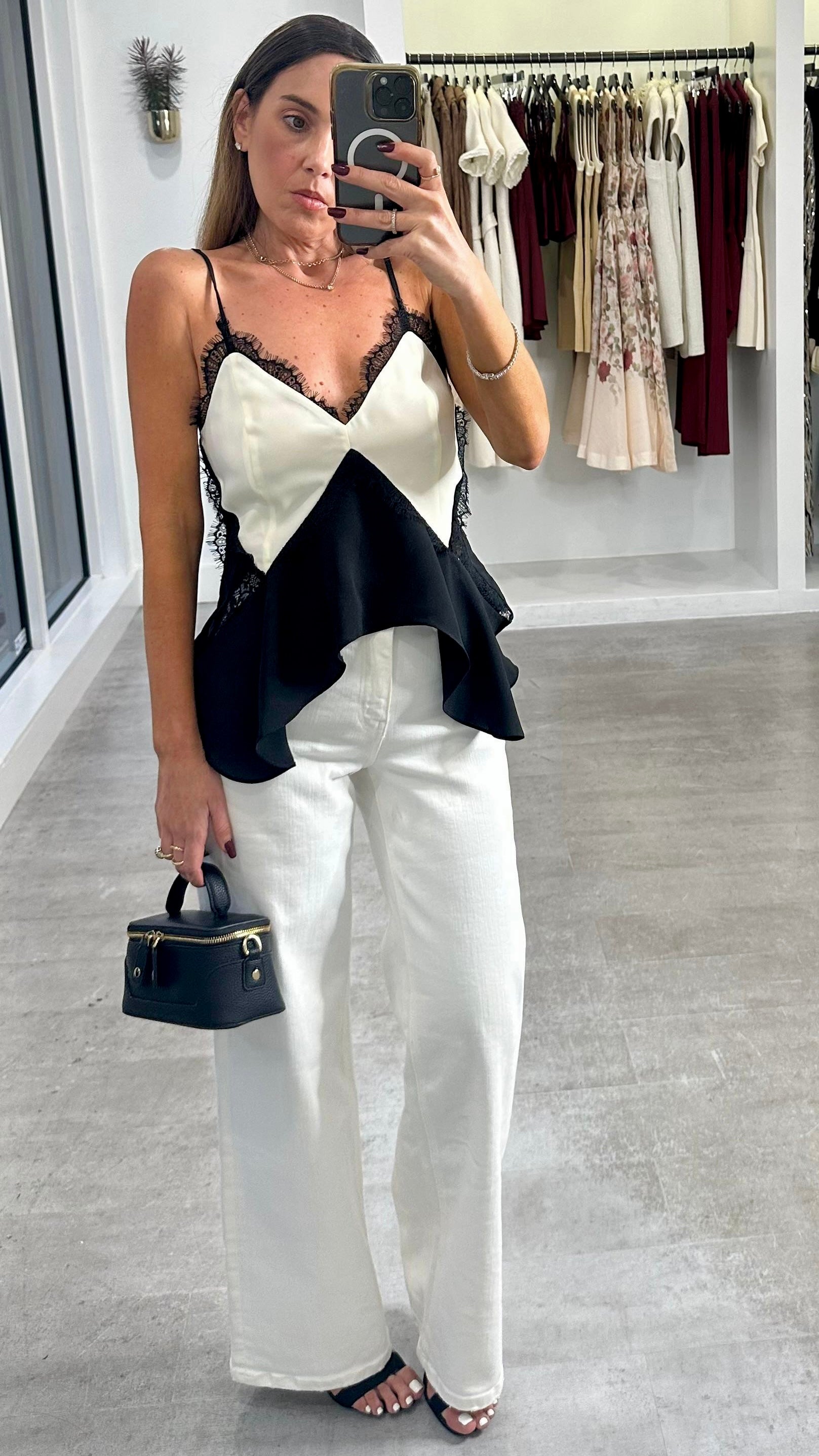 IVORY STRUCTURE PANTS