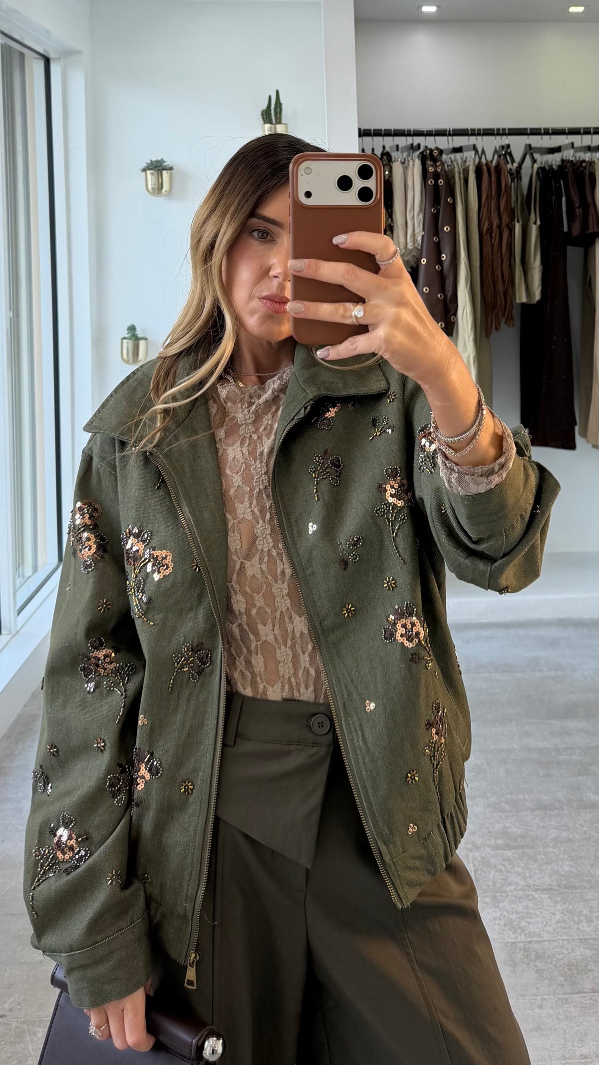 OLIVE KRYSTAL JACKET