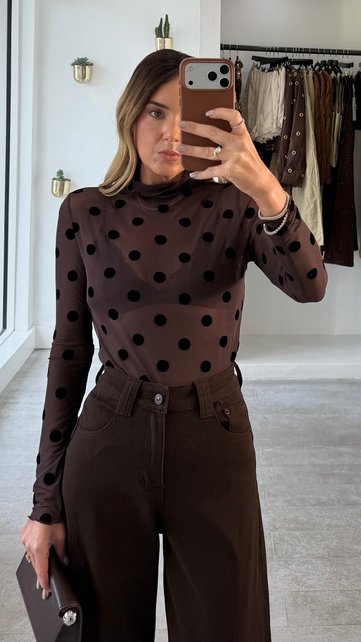 POLKA MESH TOP