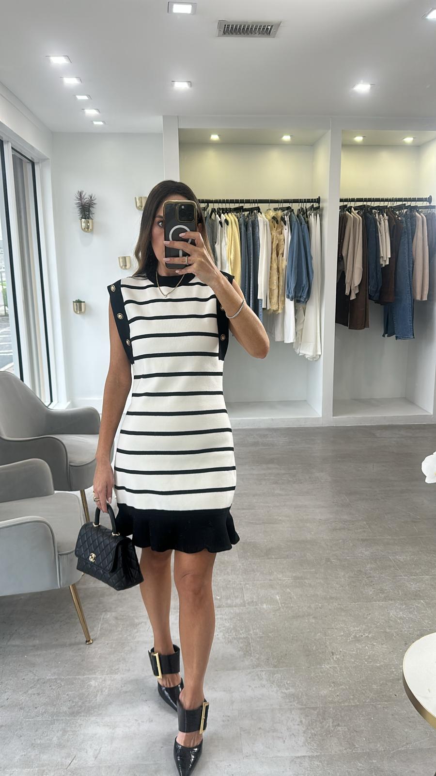 PARIS STRIPE DRESS