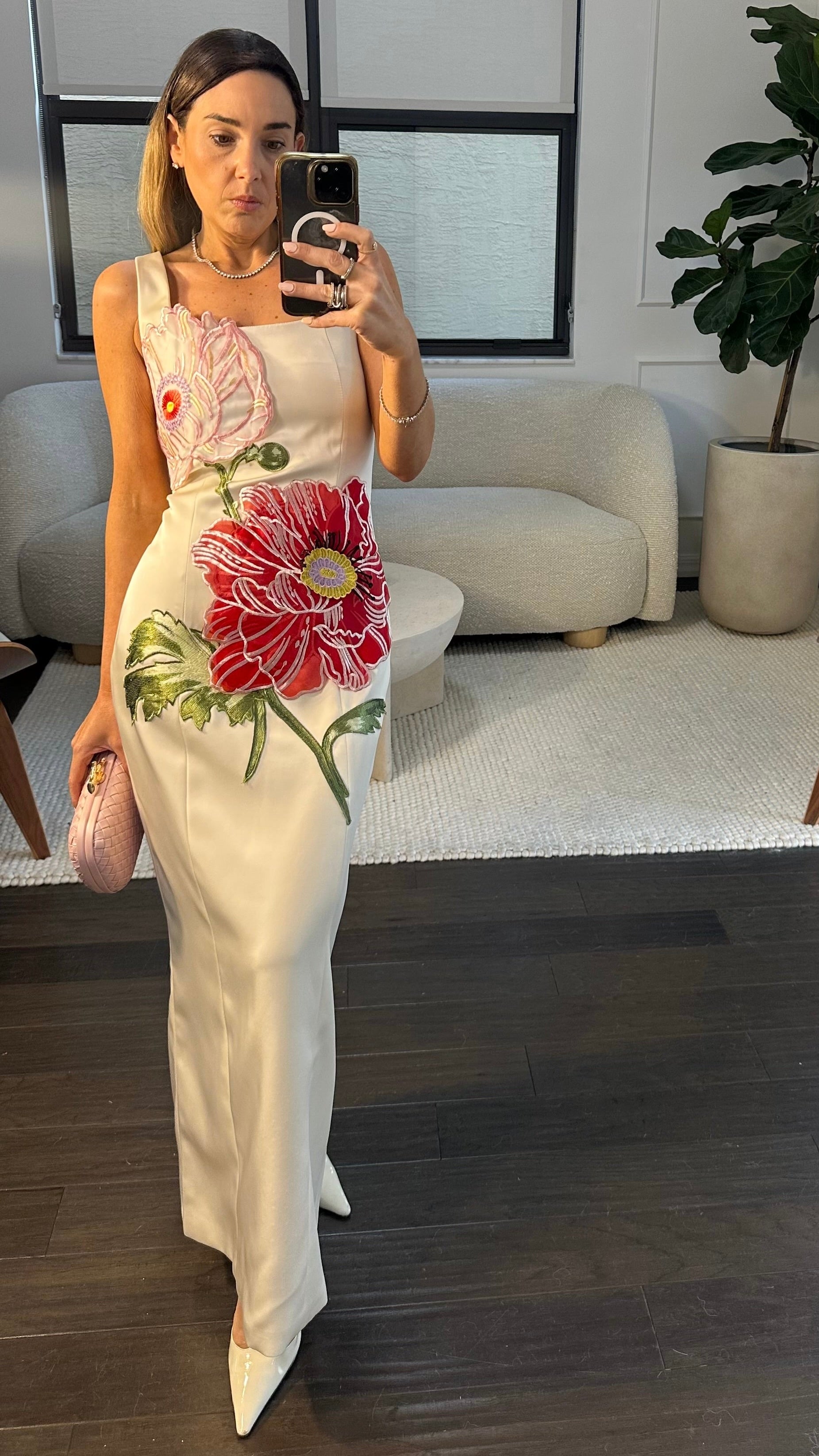 Blossom Satin Maxi Dress