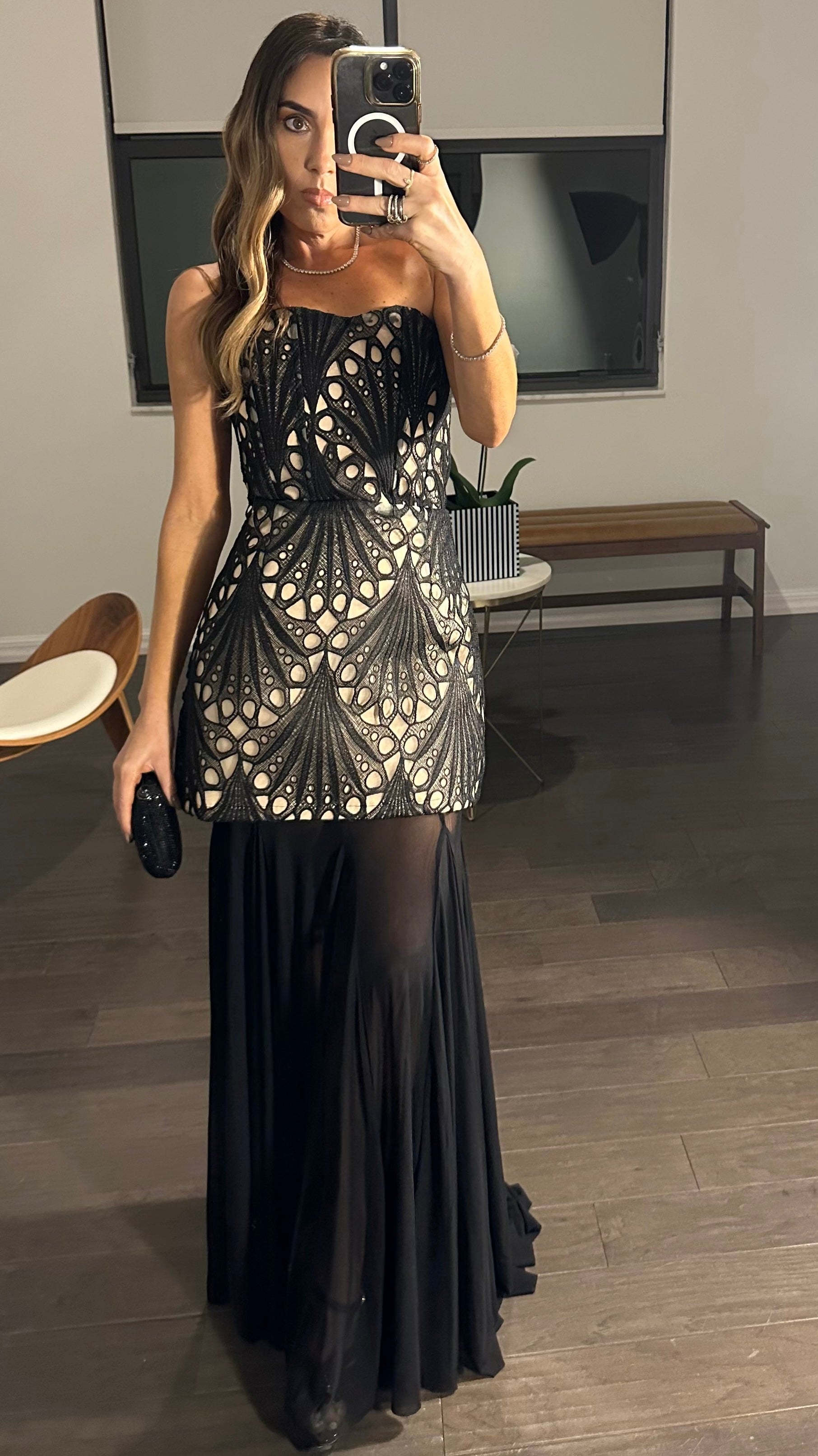 Midnight Muse Lace Gown