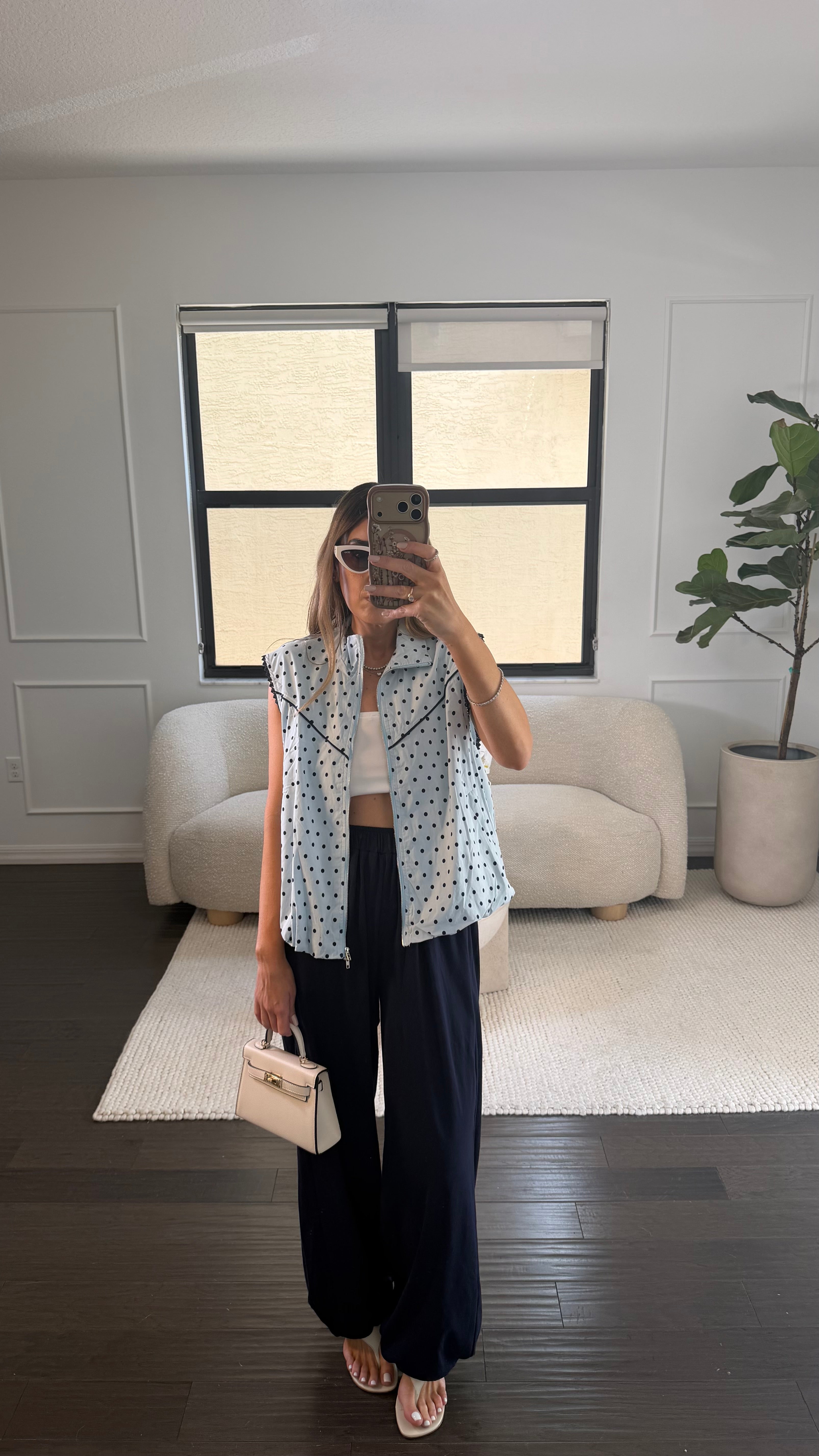 BLUE POLKA MODAL SET