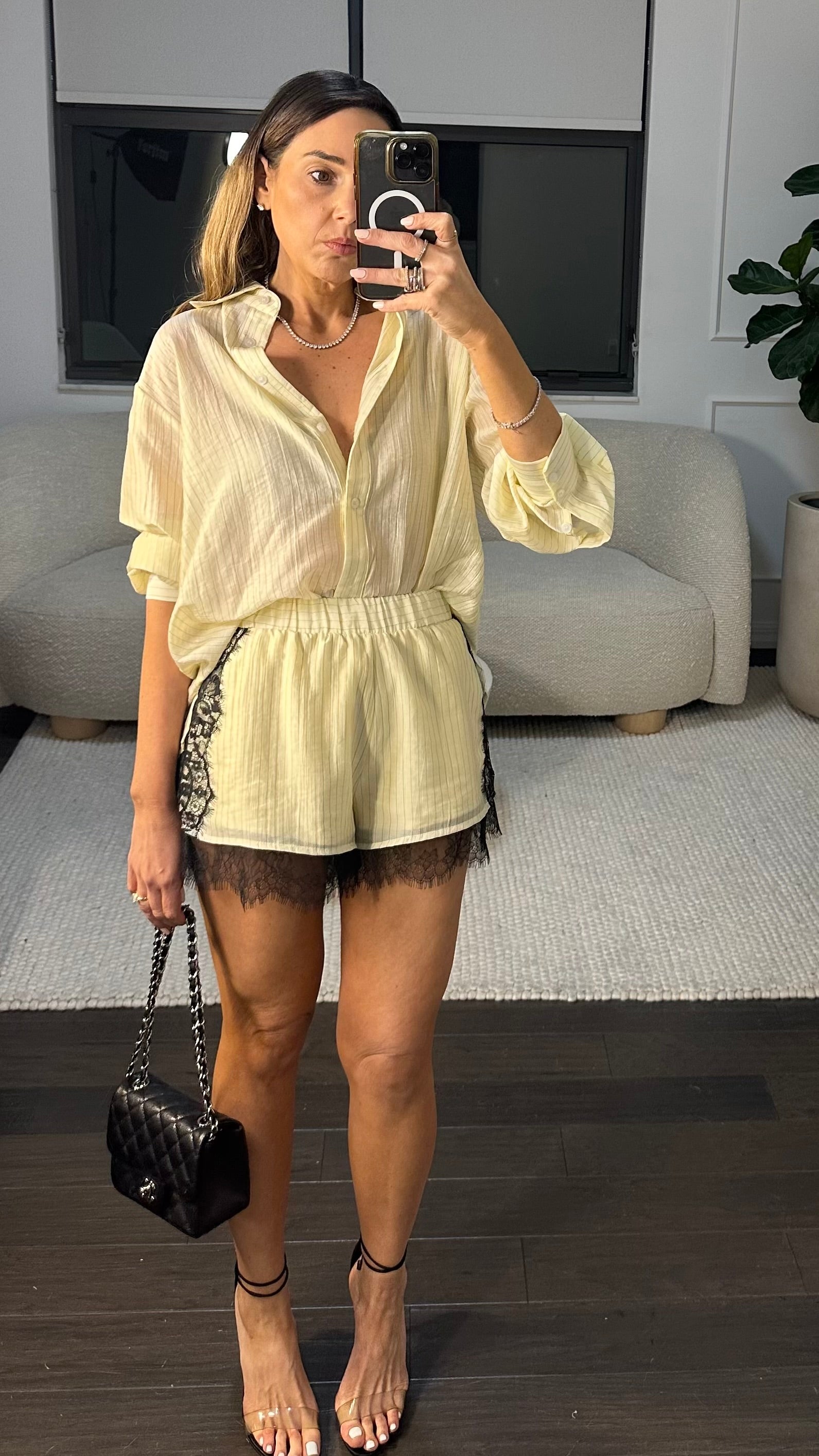 BUTTER LACE SHORT SET