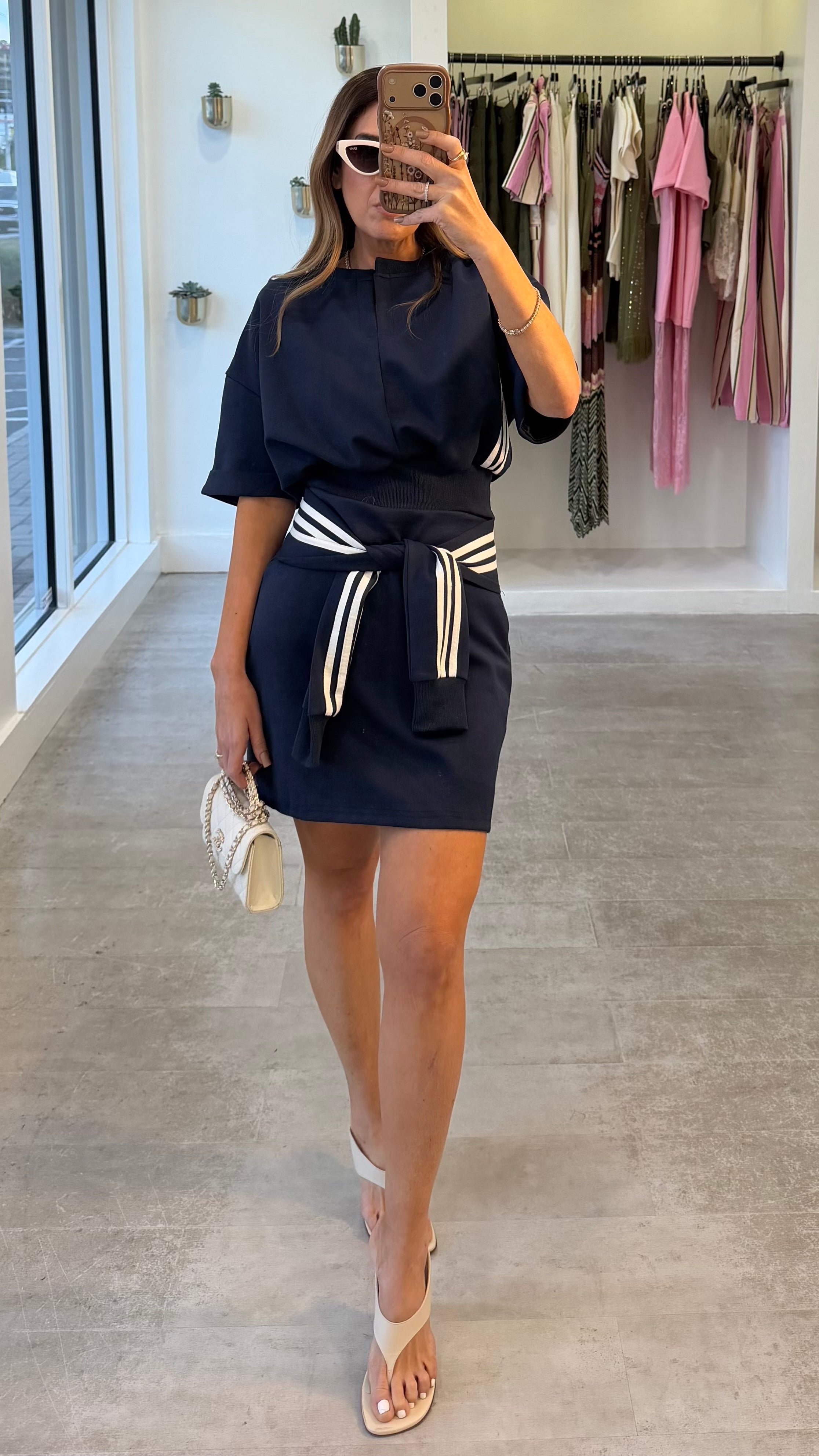 NAVY TENNIS SET