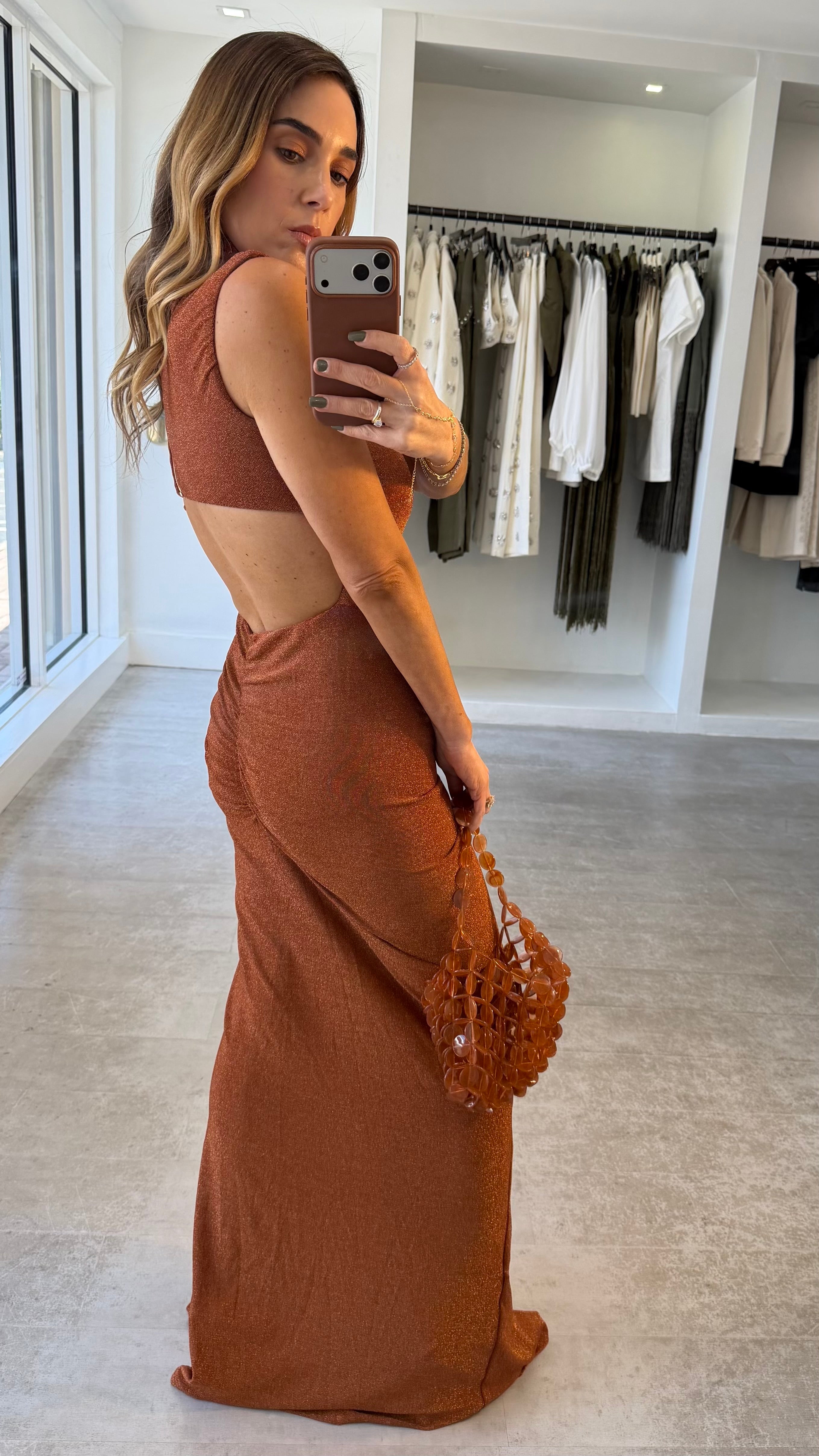 BRONZE SIREN DRESS