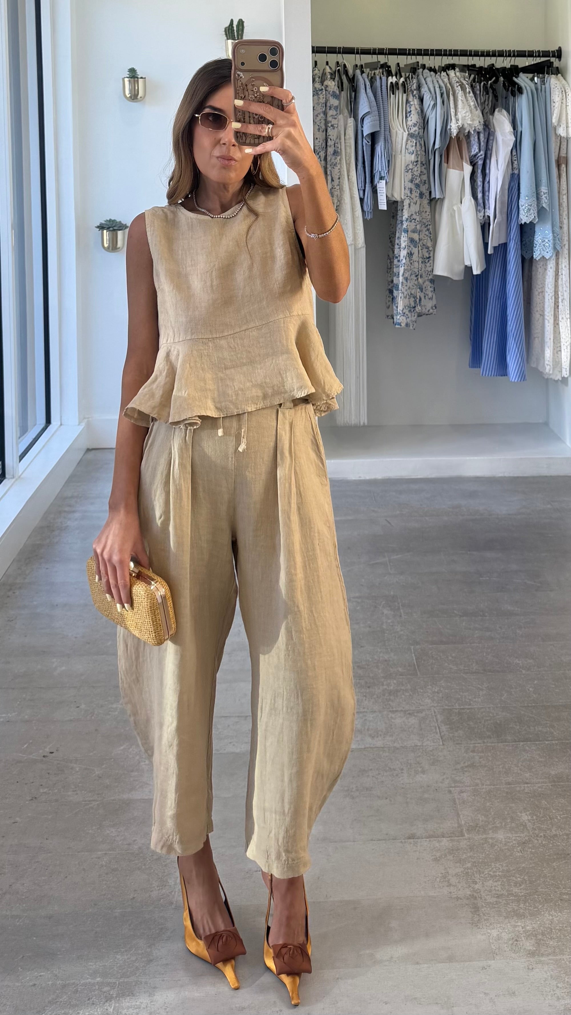 FLAX BEIGE LINEN SET