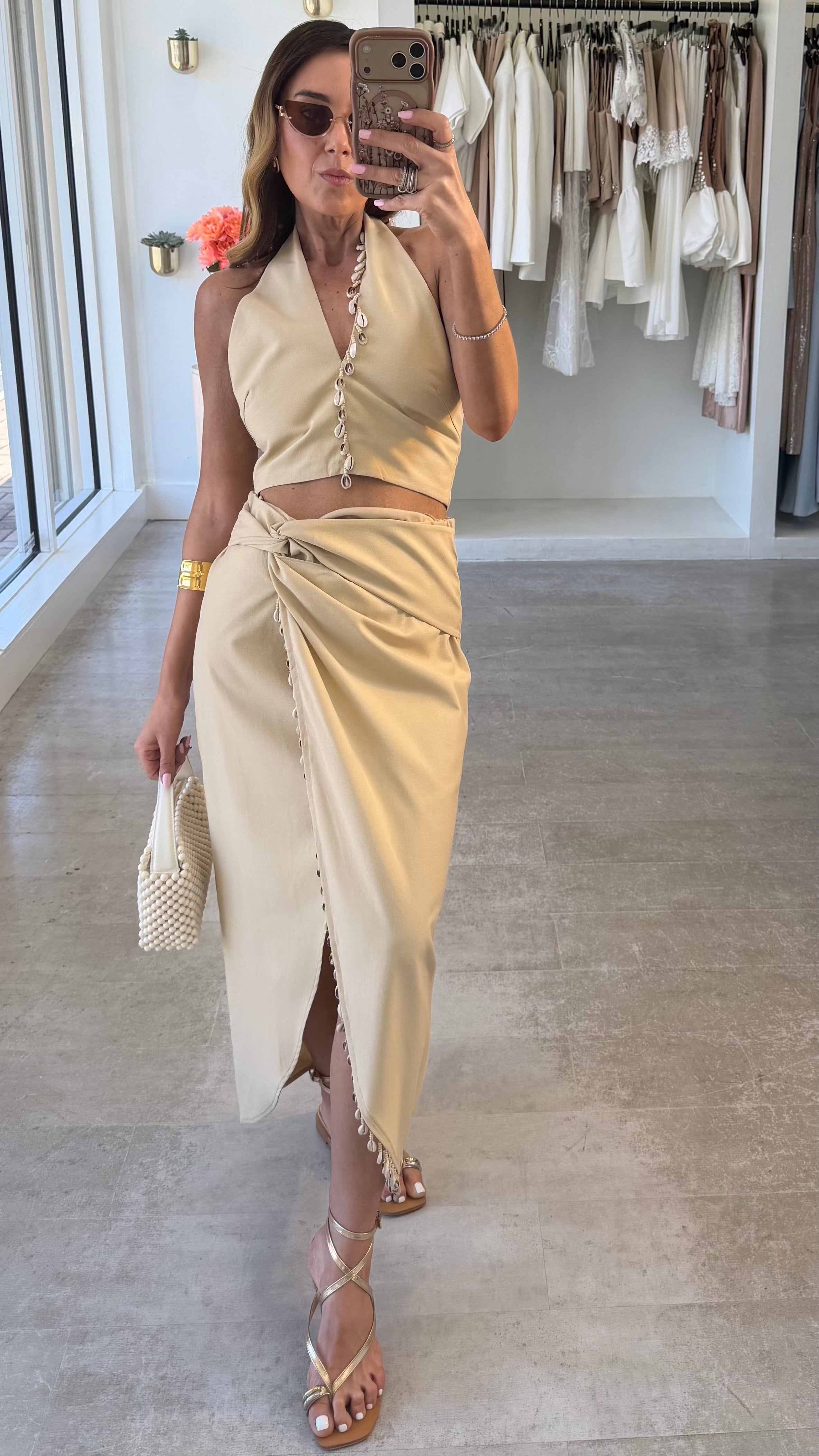 Pearl Bare skirt set