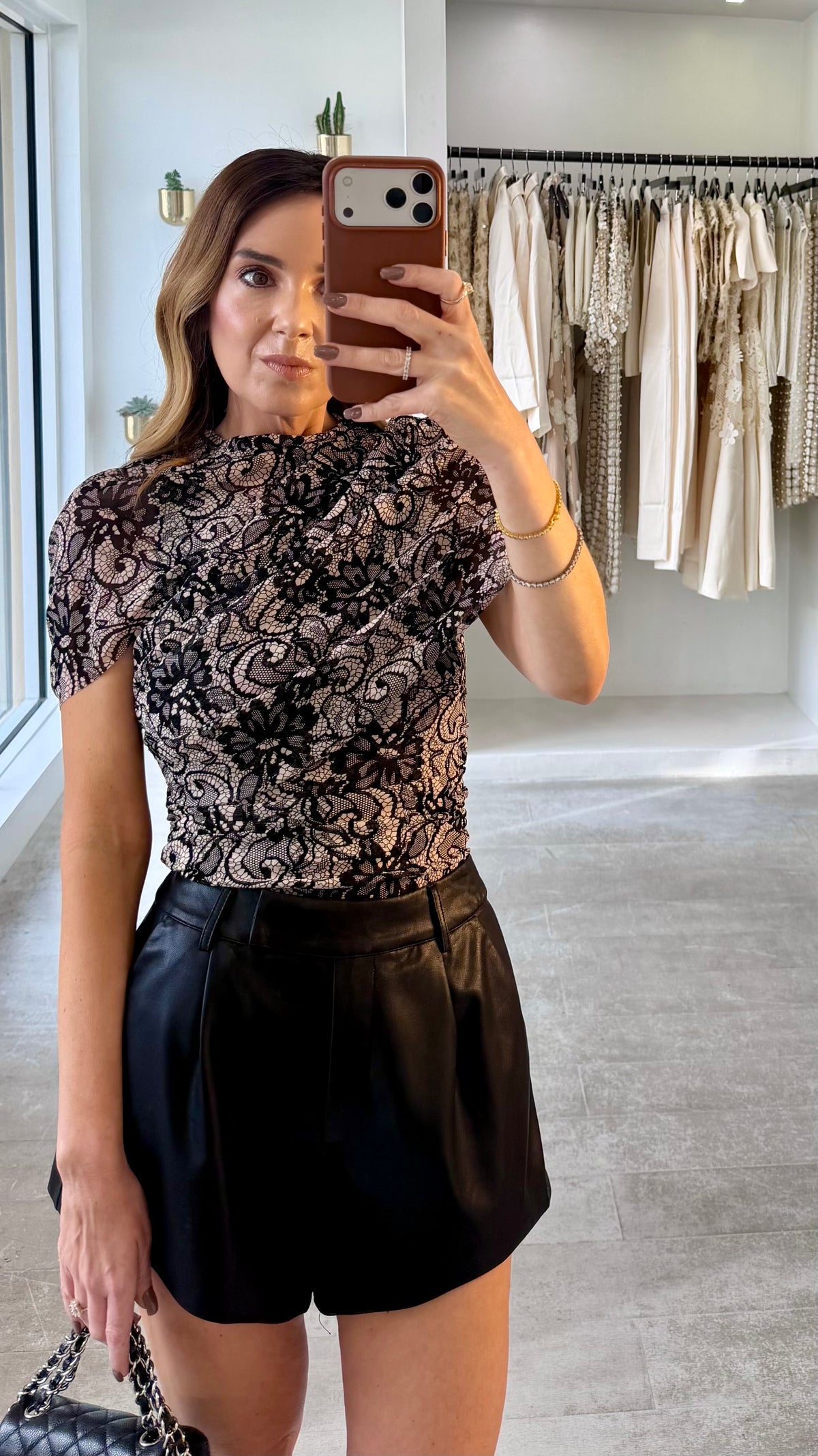 LACE CAPE TOP