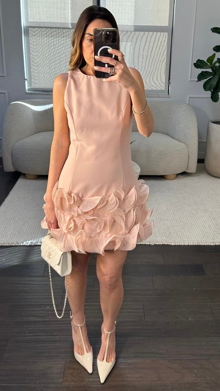 BLUSH PETAL DRESS