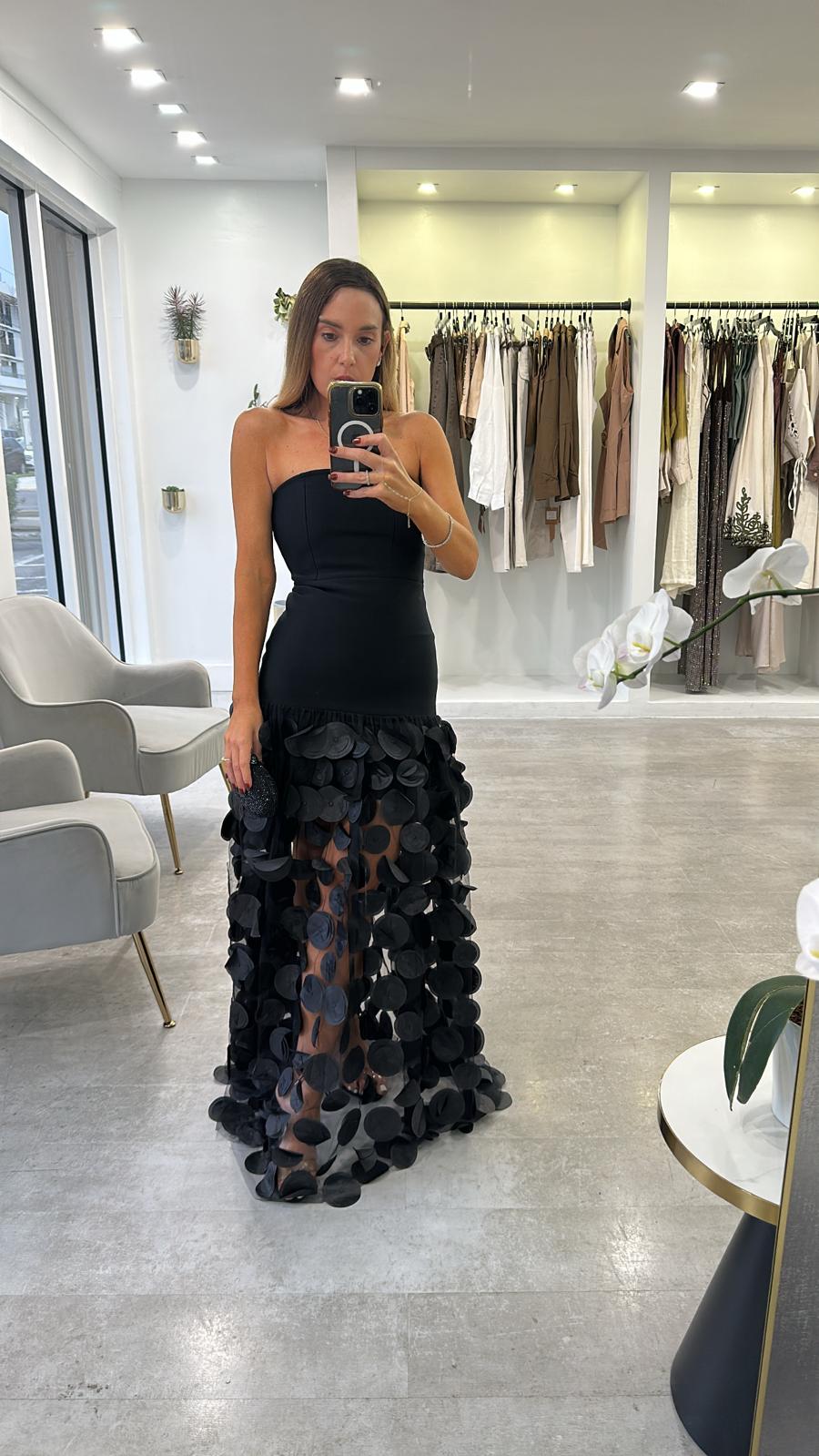 THE BLACK PETAL GOWN