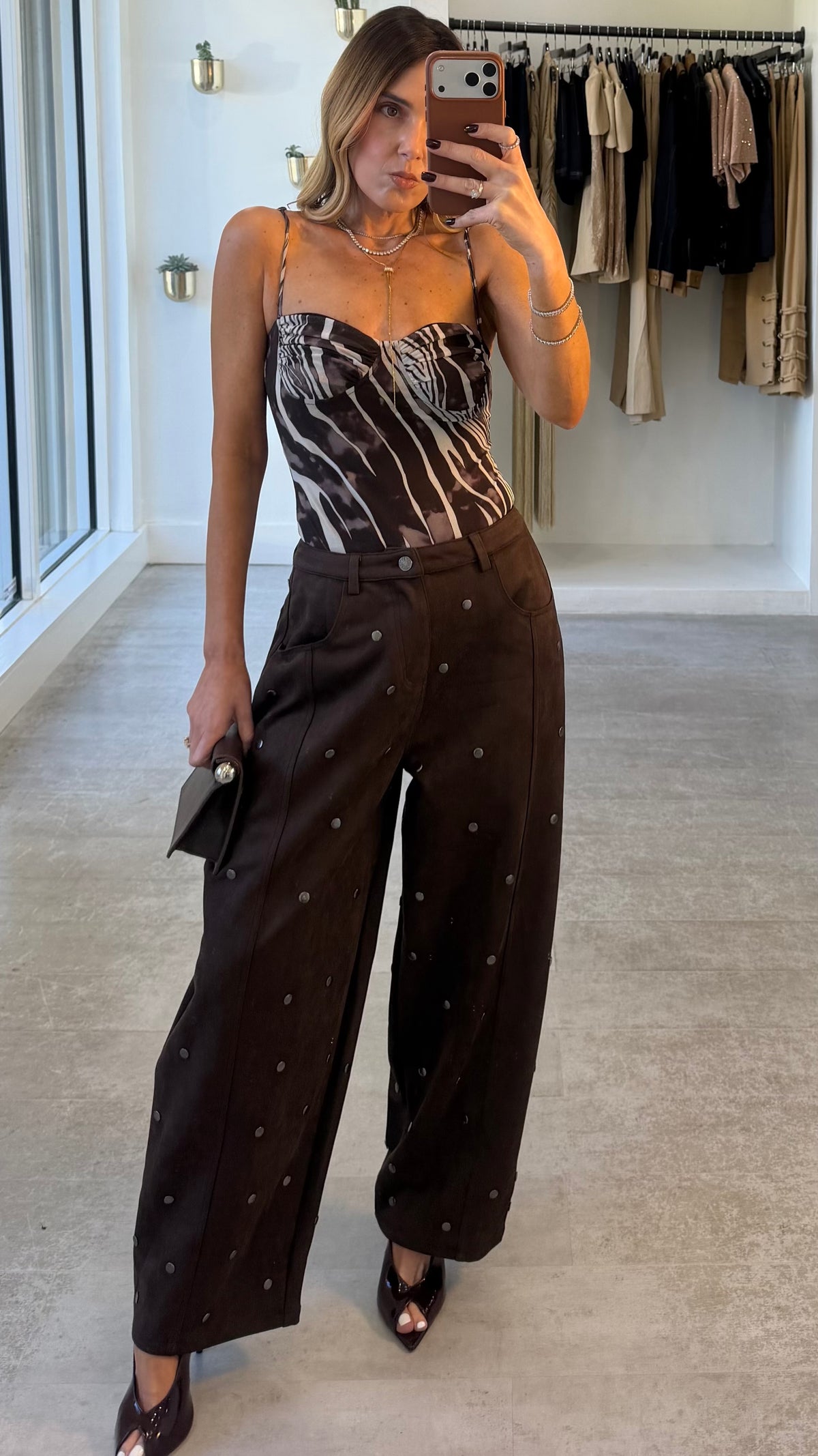 CHOCO STUD PANTS