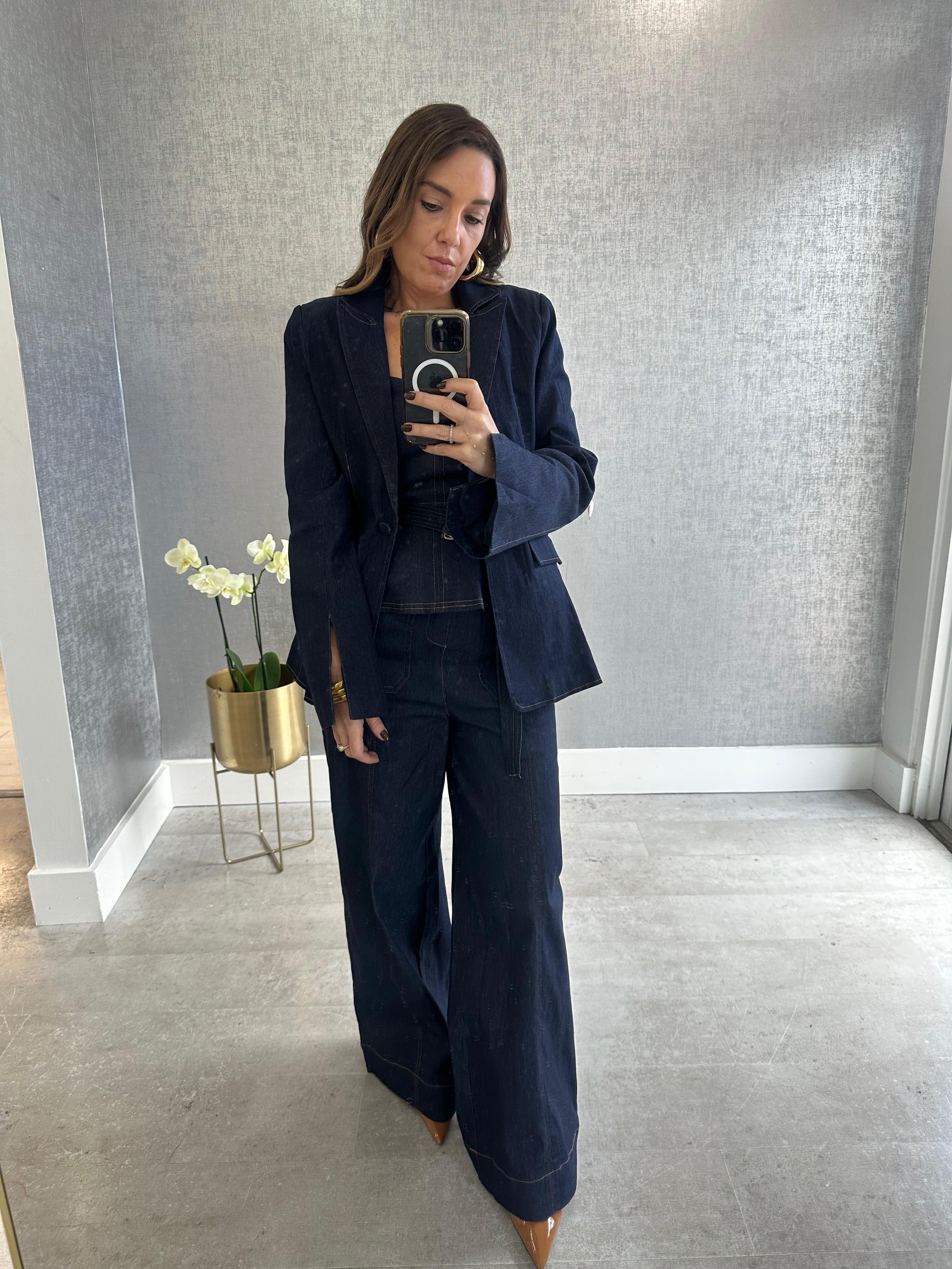 DARK DENIM BLAZER