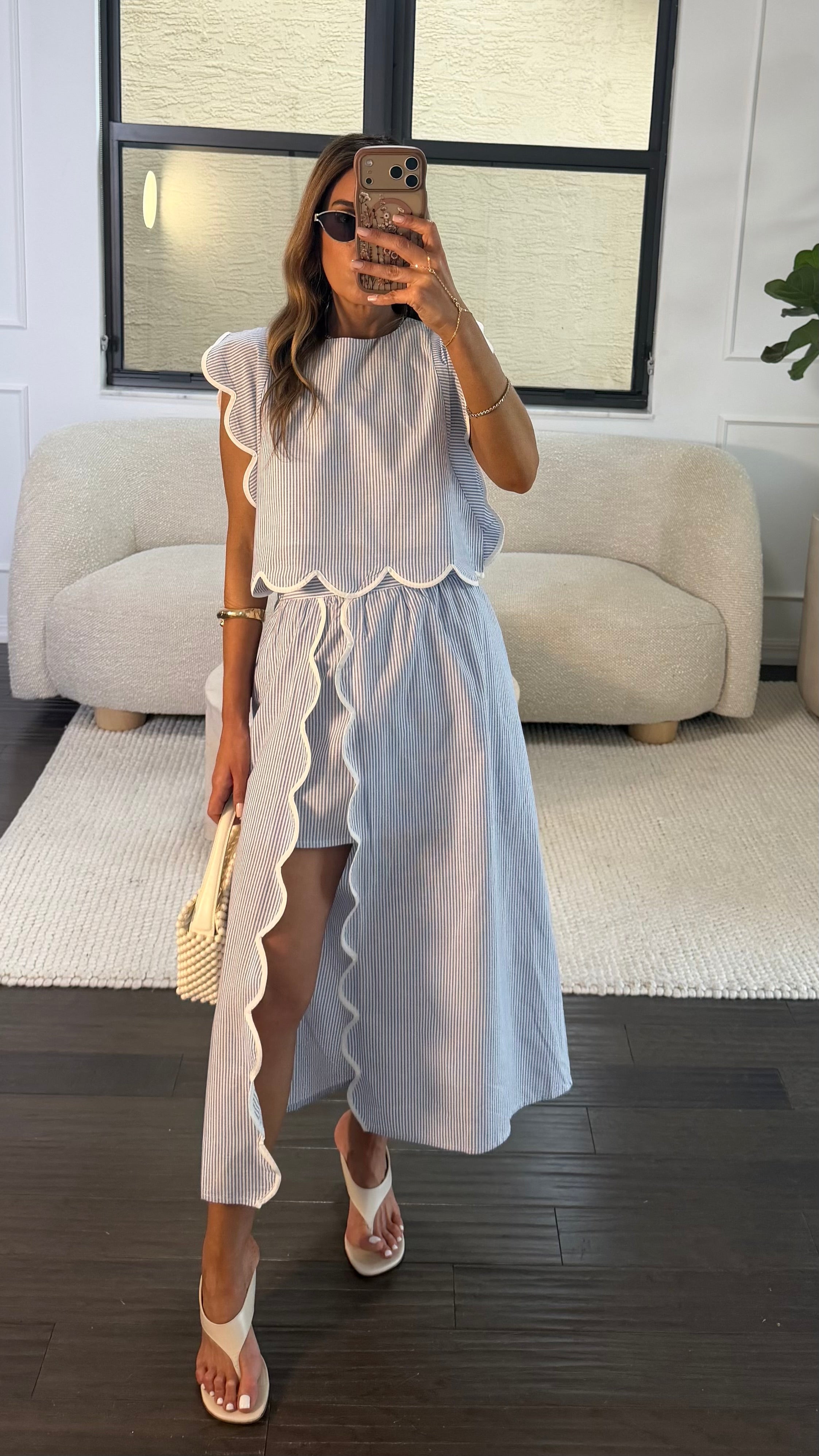 SANTORINI SCALLOP STRIPE SET