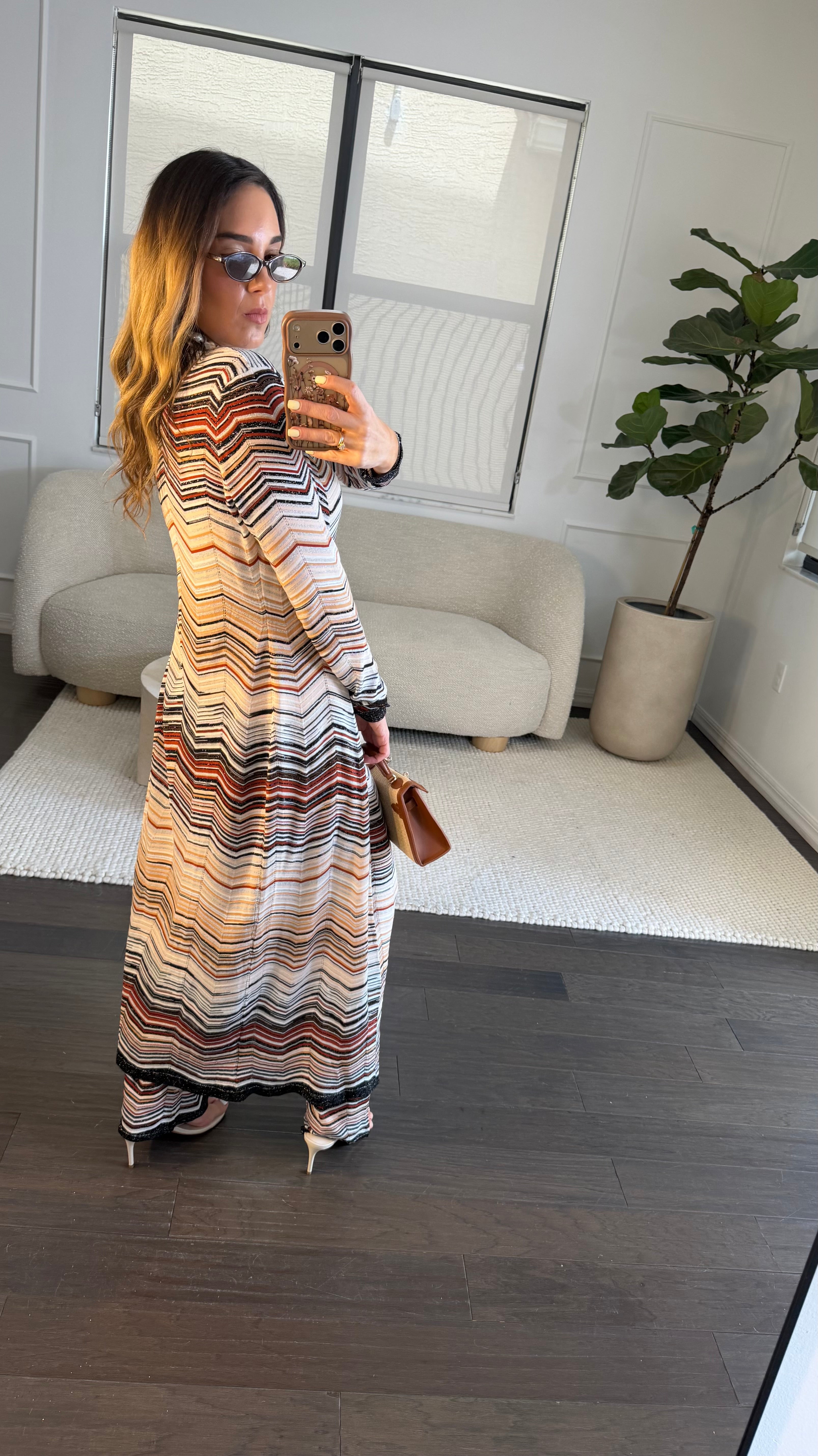 NEUTRAL ZIGZAG CARDI