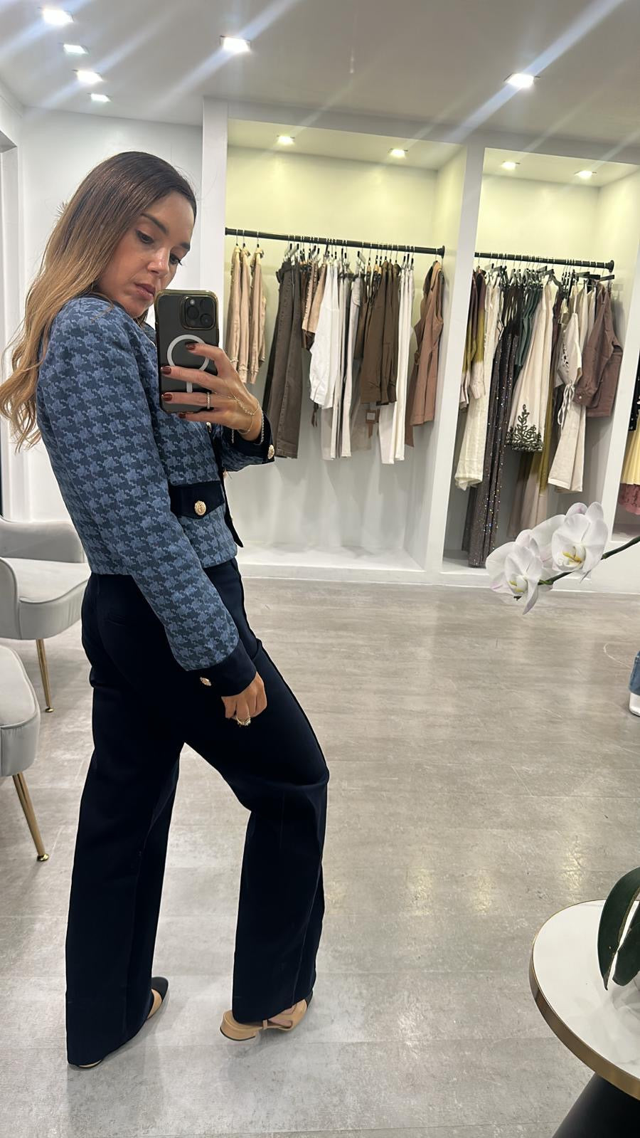 DENIM TWEED SET