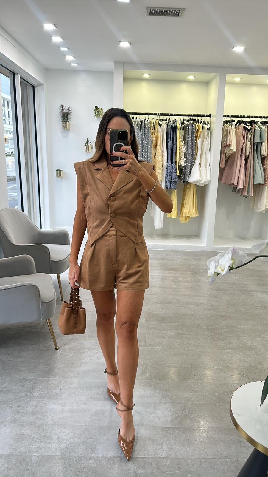 CAMEL EDGE SHORT SET