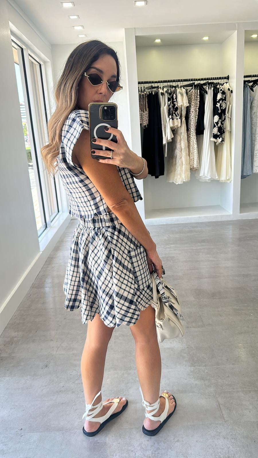 THE GINGHAM SKIRT SET
