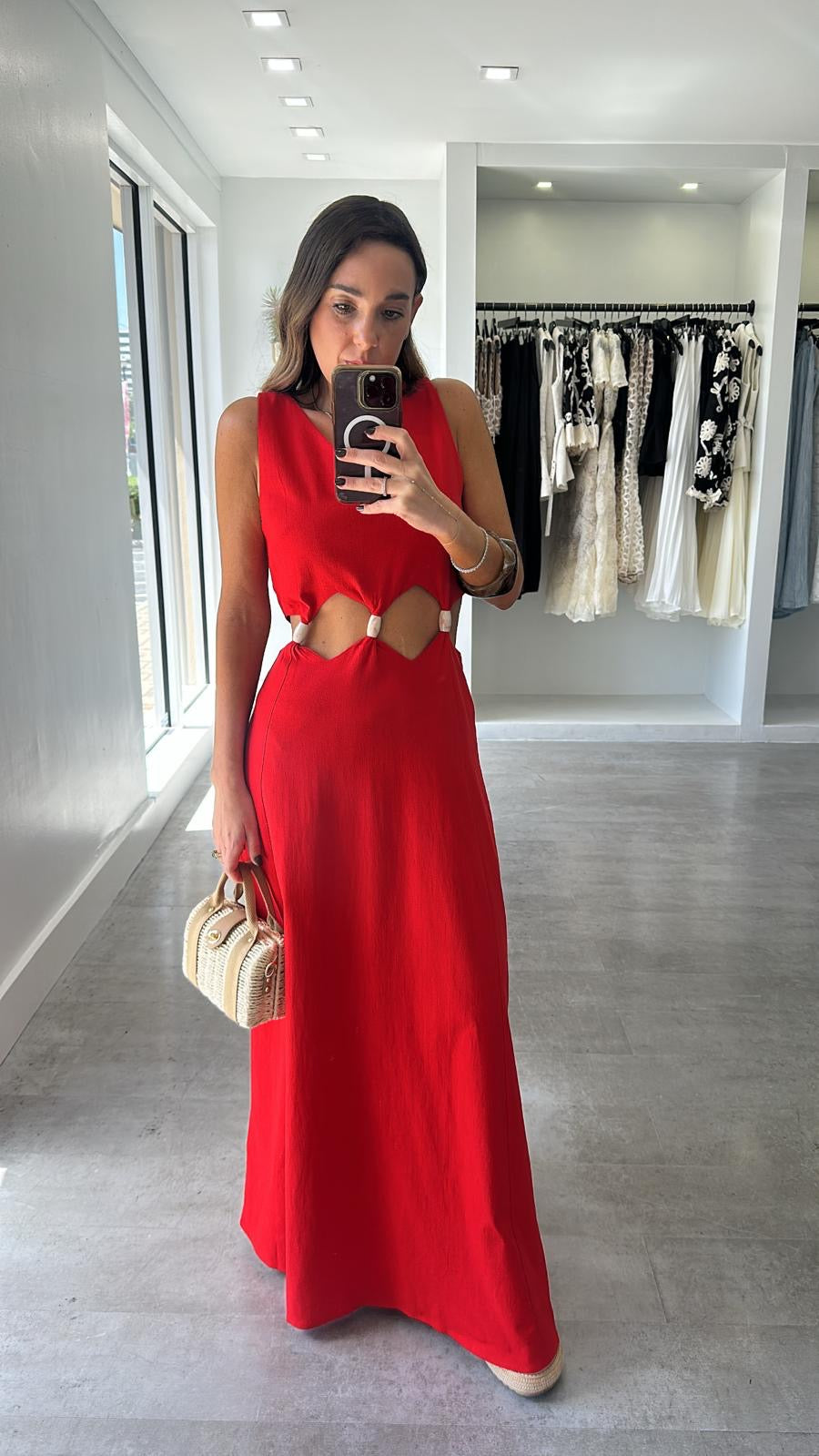 THE CARMINE RED DRESS