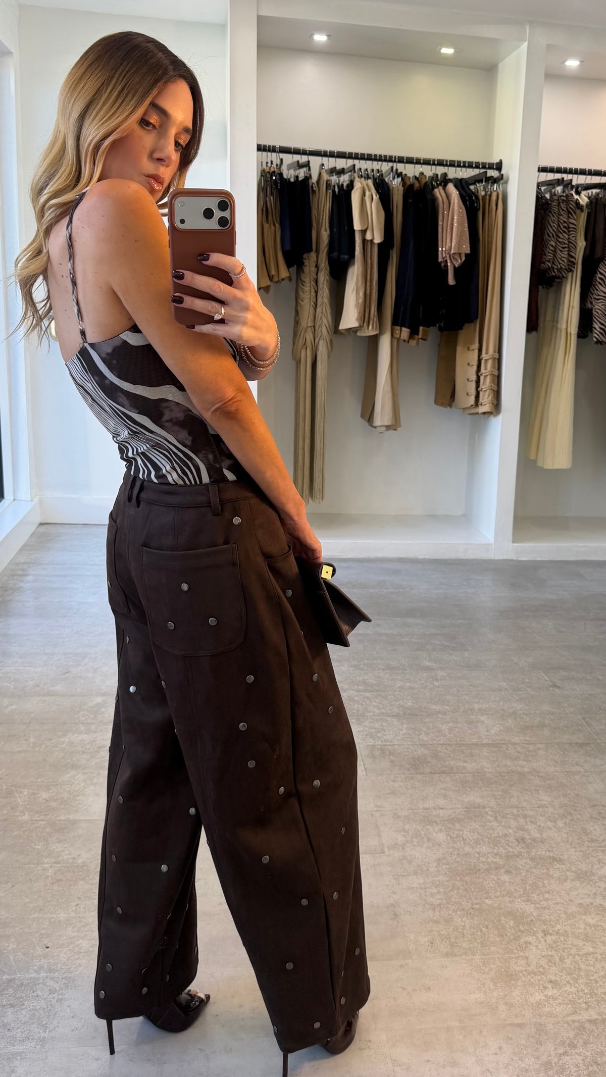 CHOCO STUD PANTS