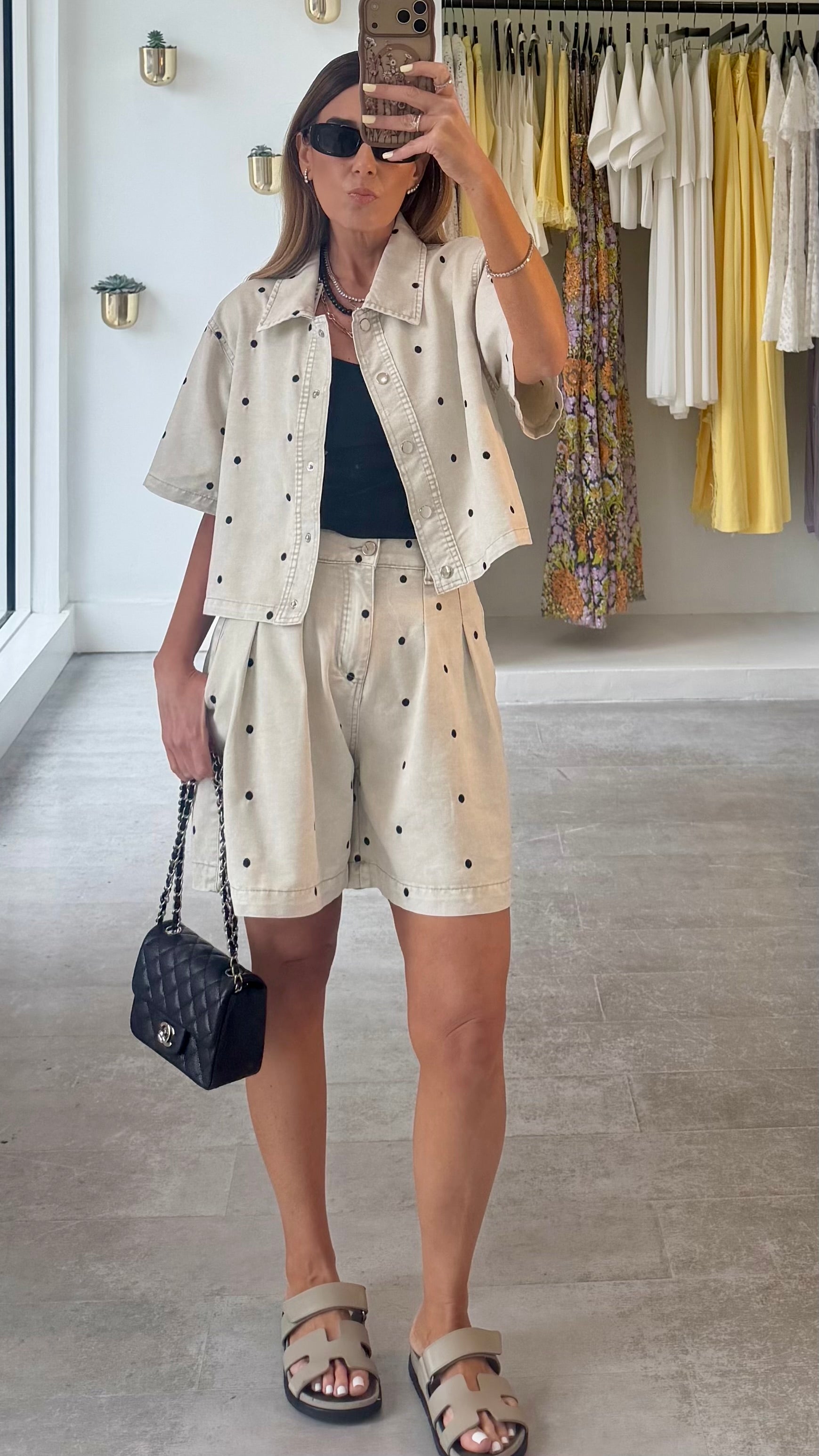 STONE POLKA SHORT SET