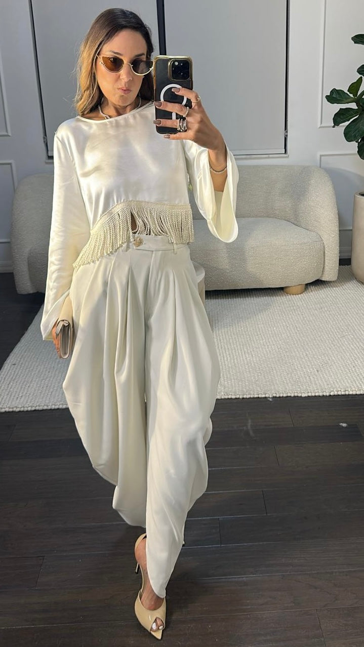 FRINGE PEARL TOP