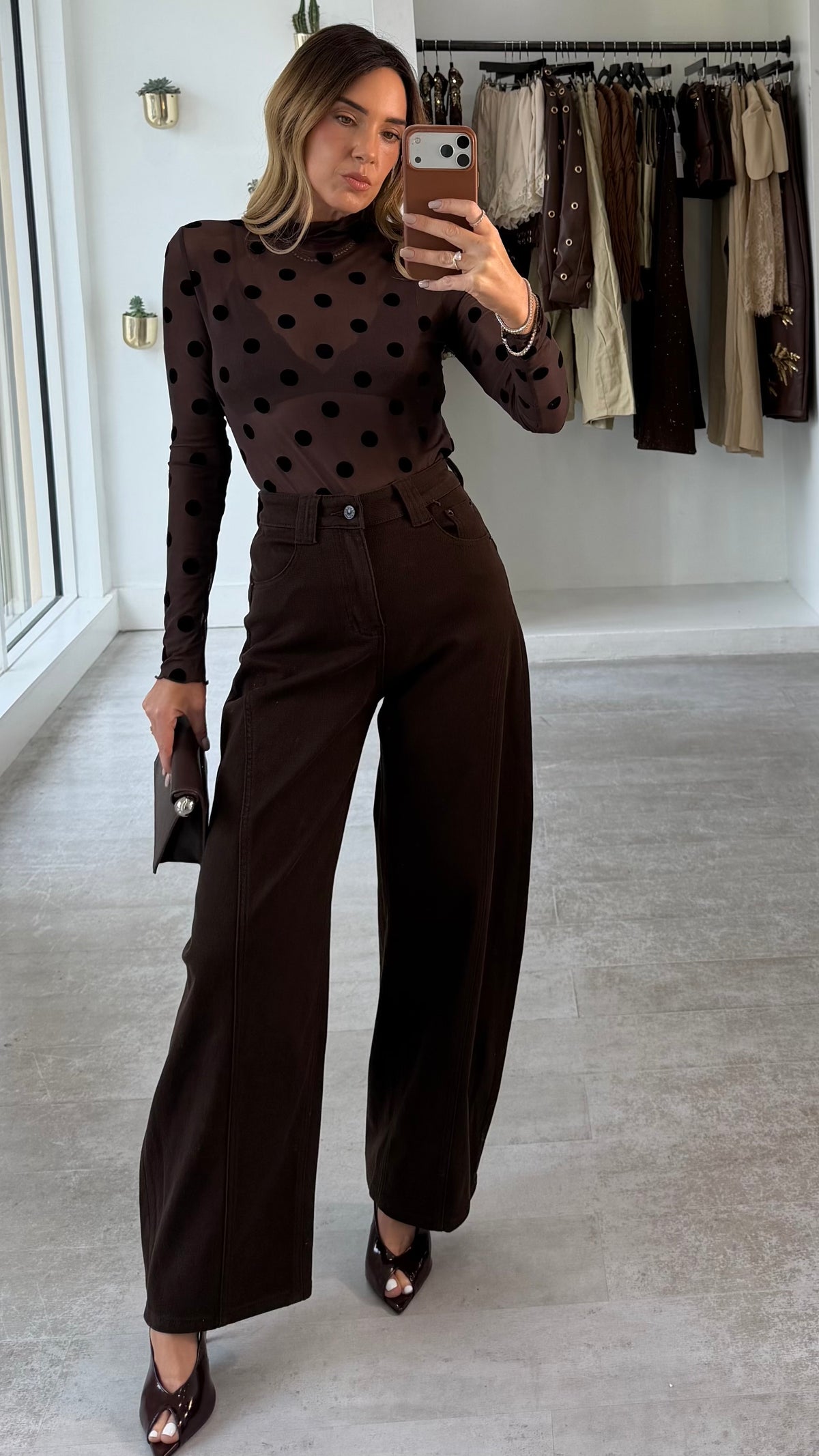 POLKA MESH TOP
