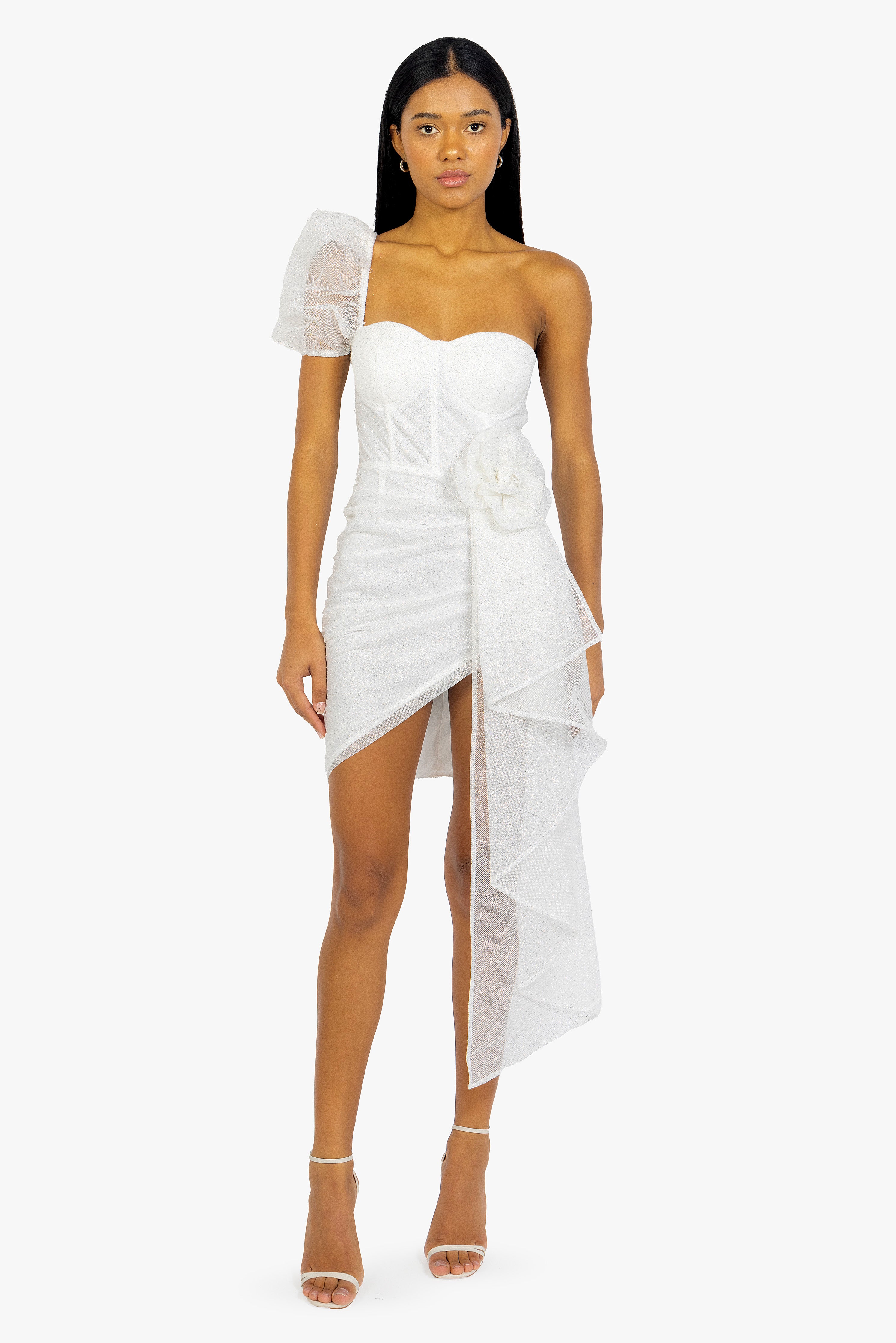 DREAMY WHITE CORSET DRESS