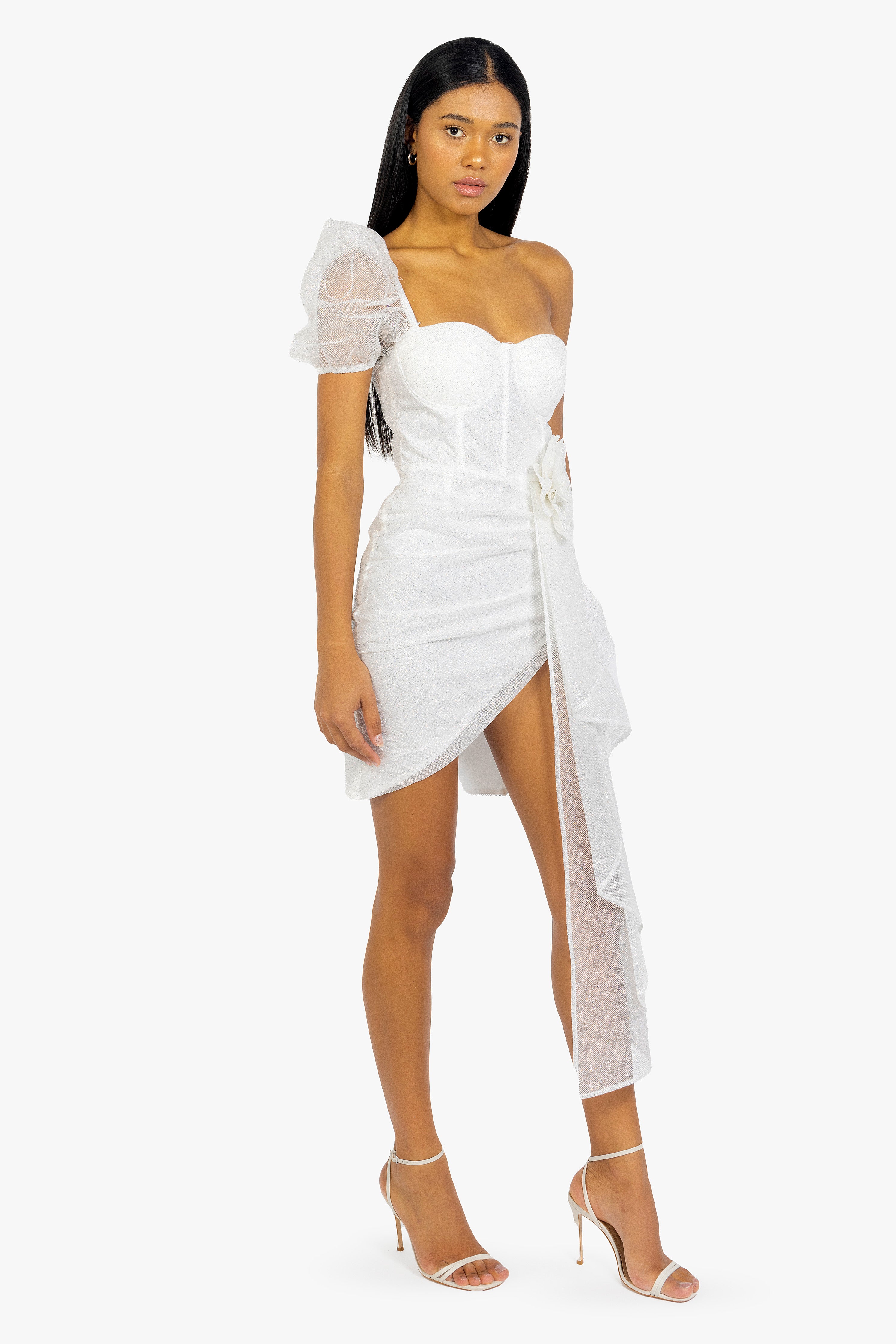DREAMY WHITE CORSET DRESS