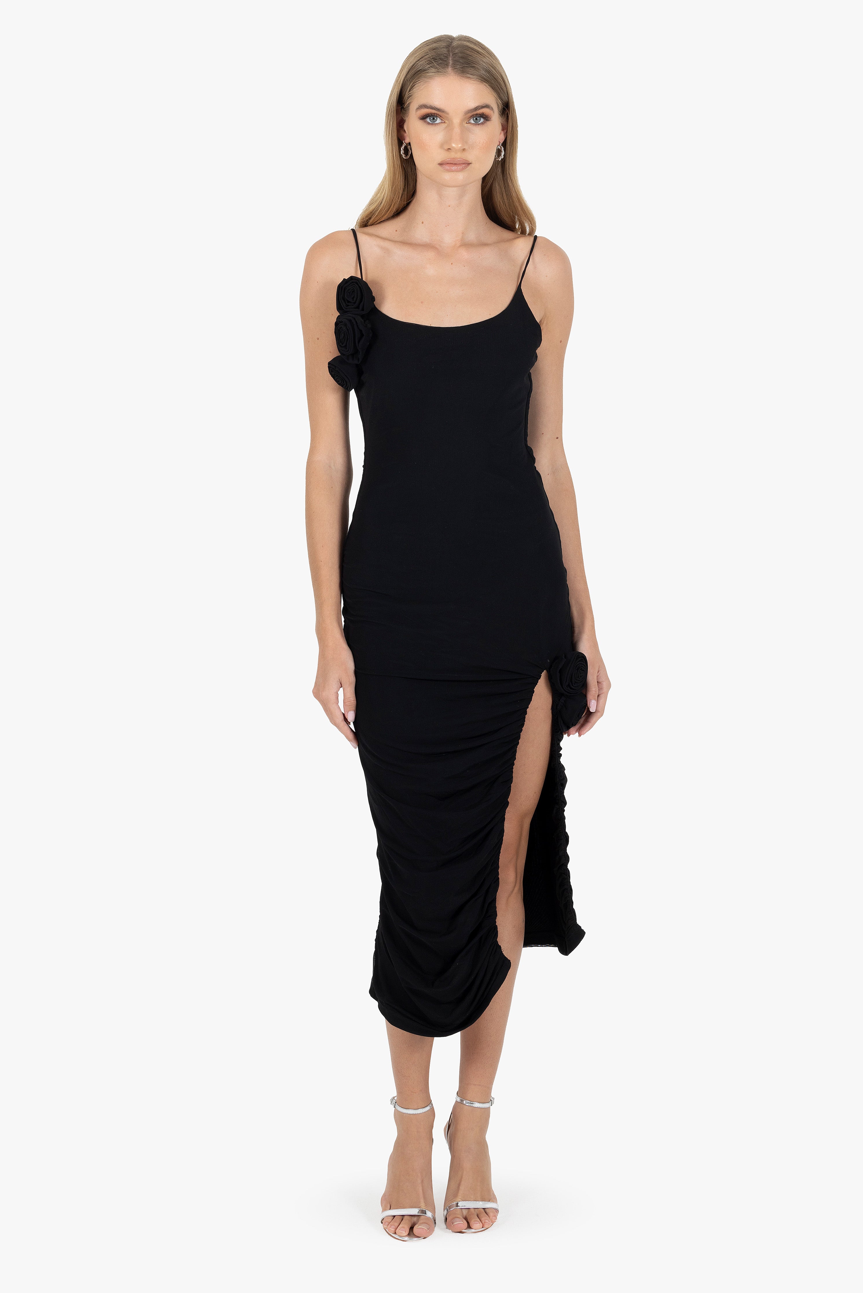 BLACK ROSE ELEGANCE DRESS