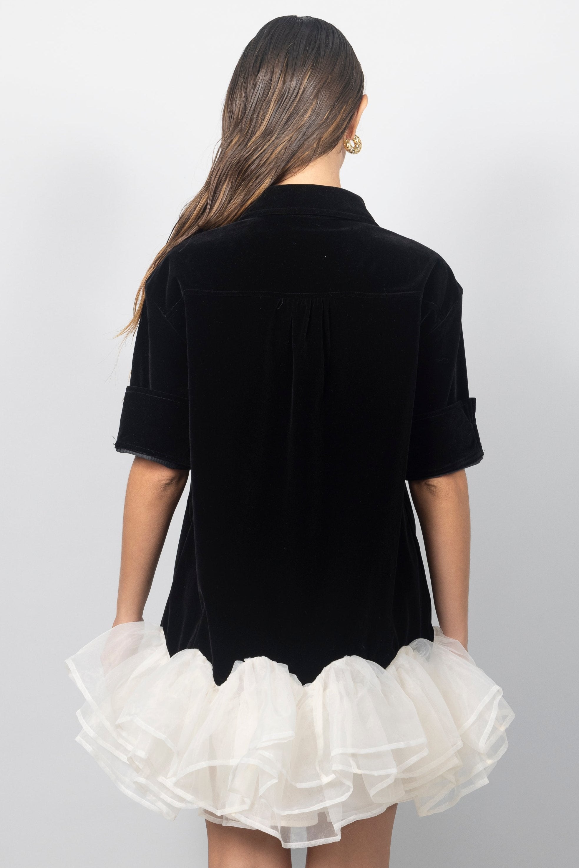 ECRU LACE UP BLAZER