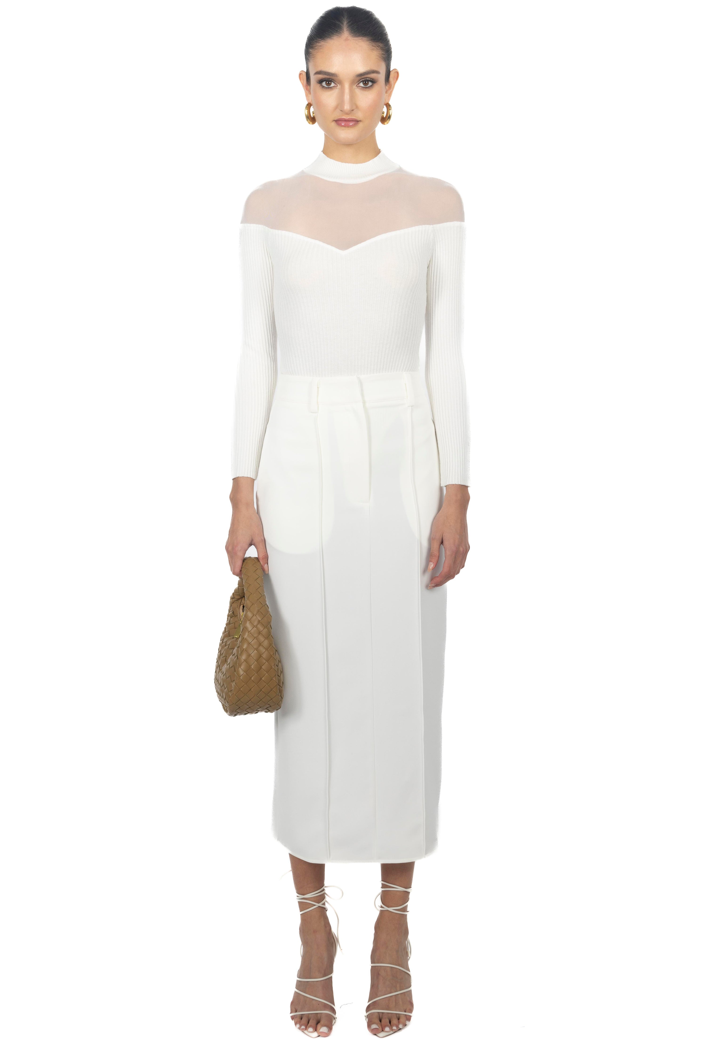 WHITE FLOWER DRESS MINI