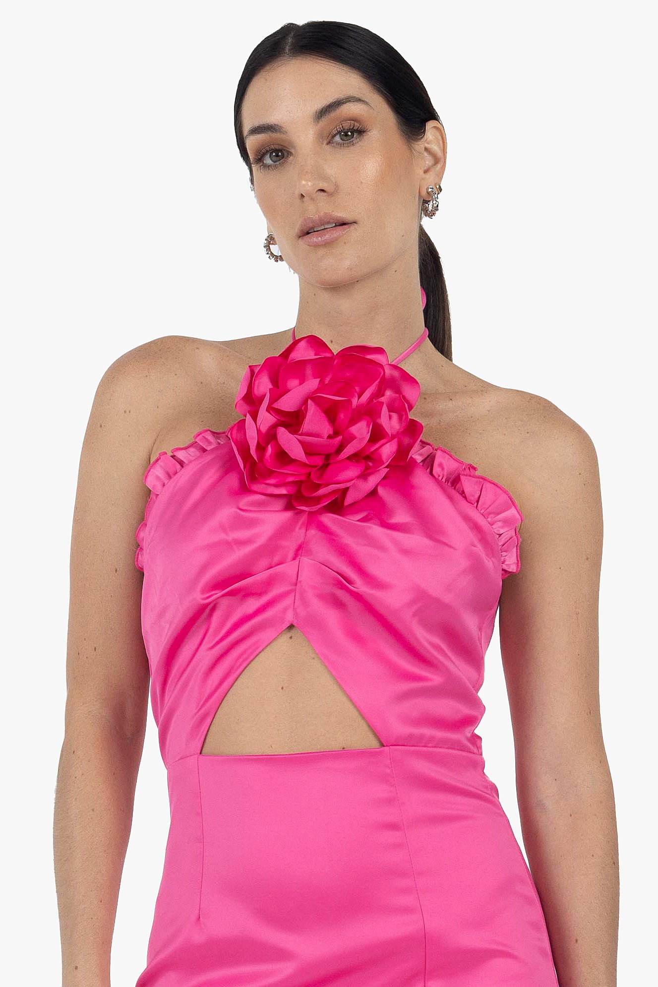 HOT PINK ROSE DRESS