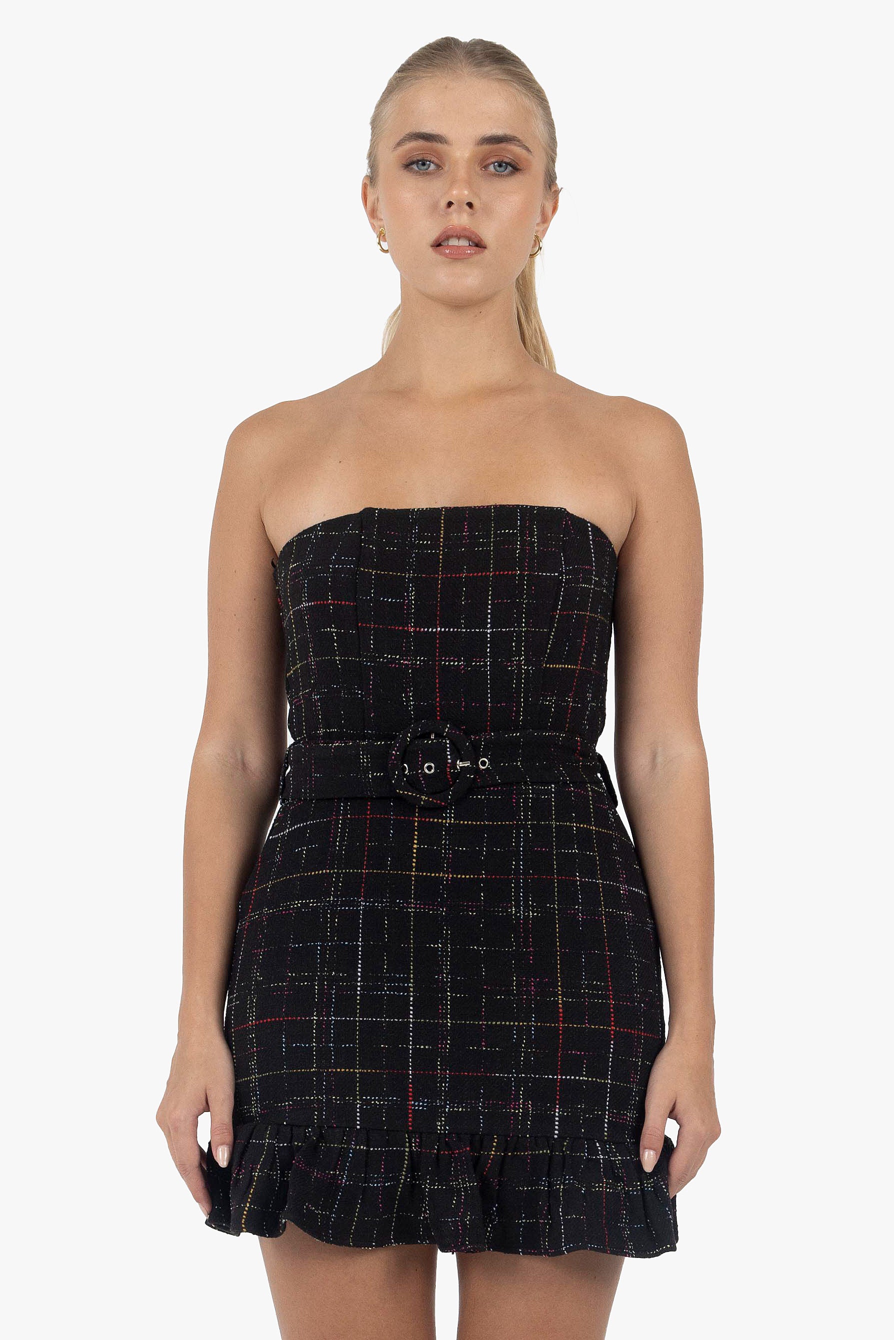 BLACK PREPPY DRESS