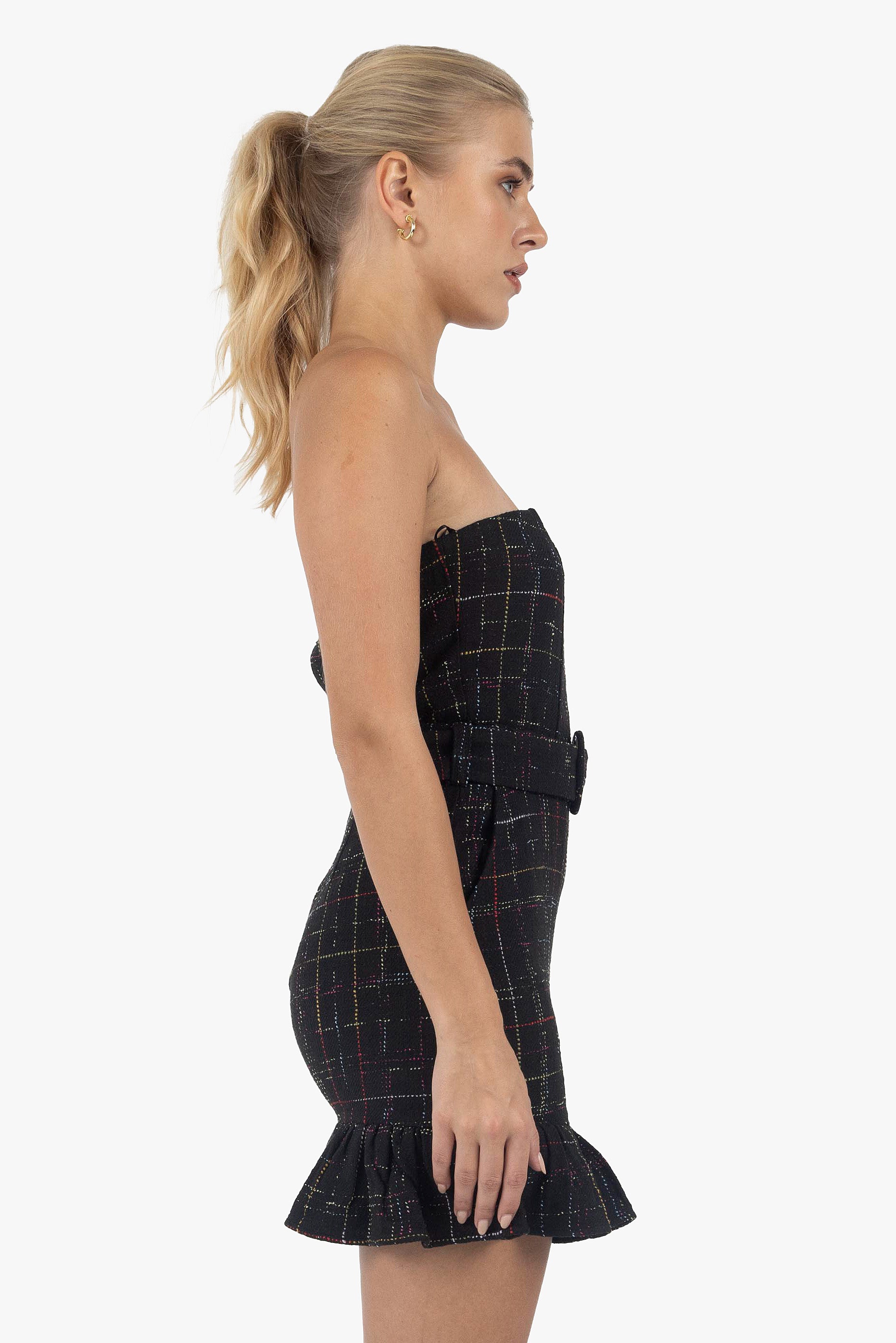 BLACK PREPPY DRESS