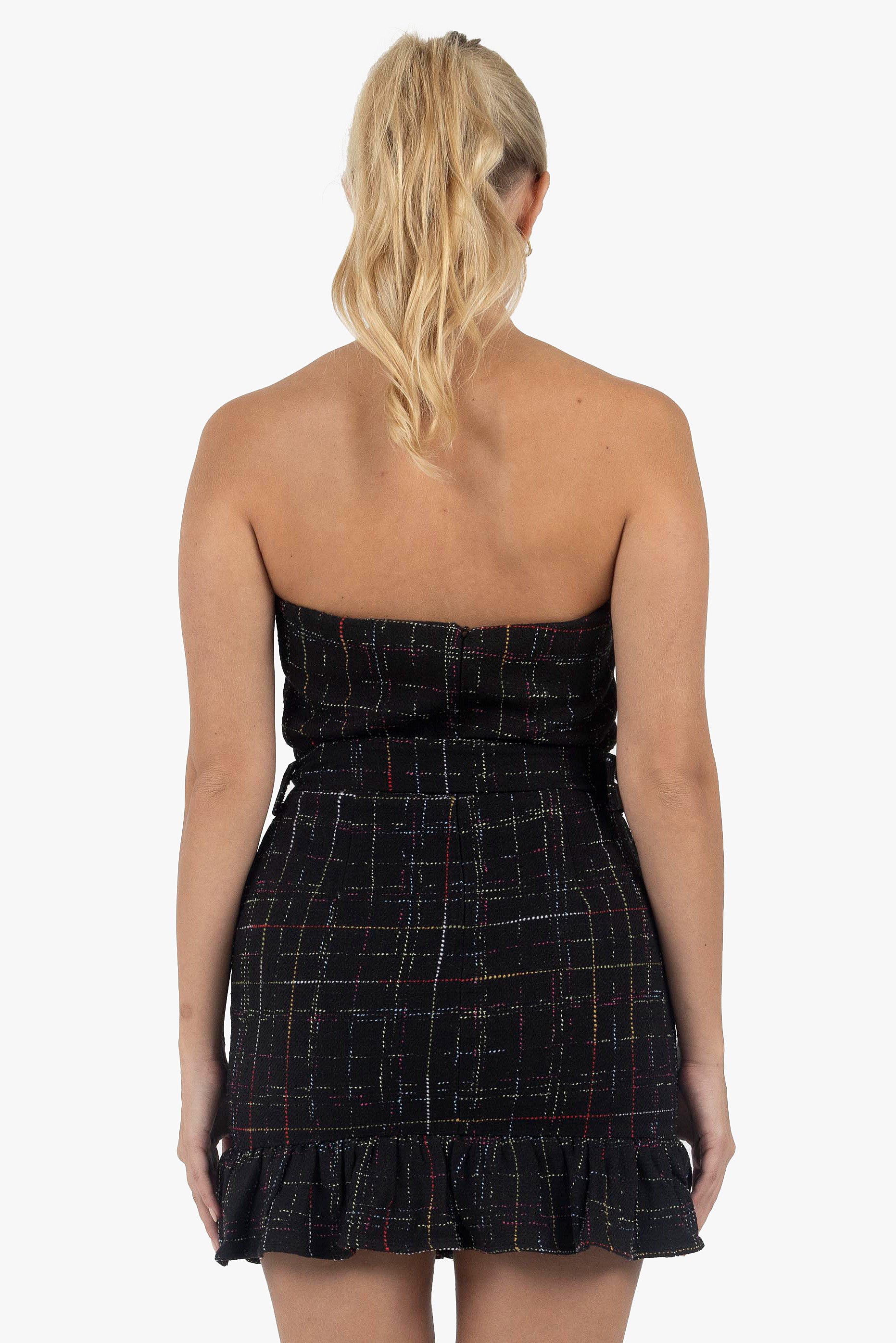 BLACK PREPPY DRESS