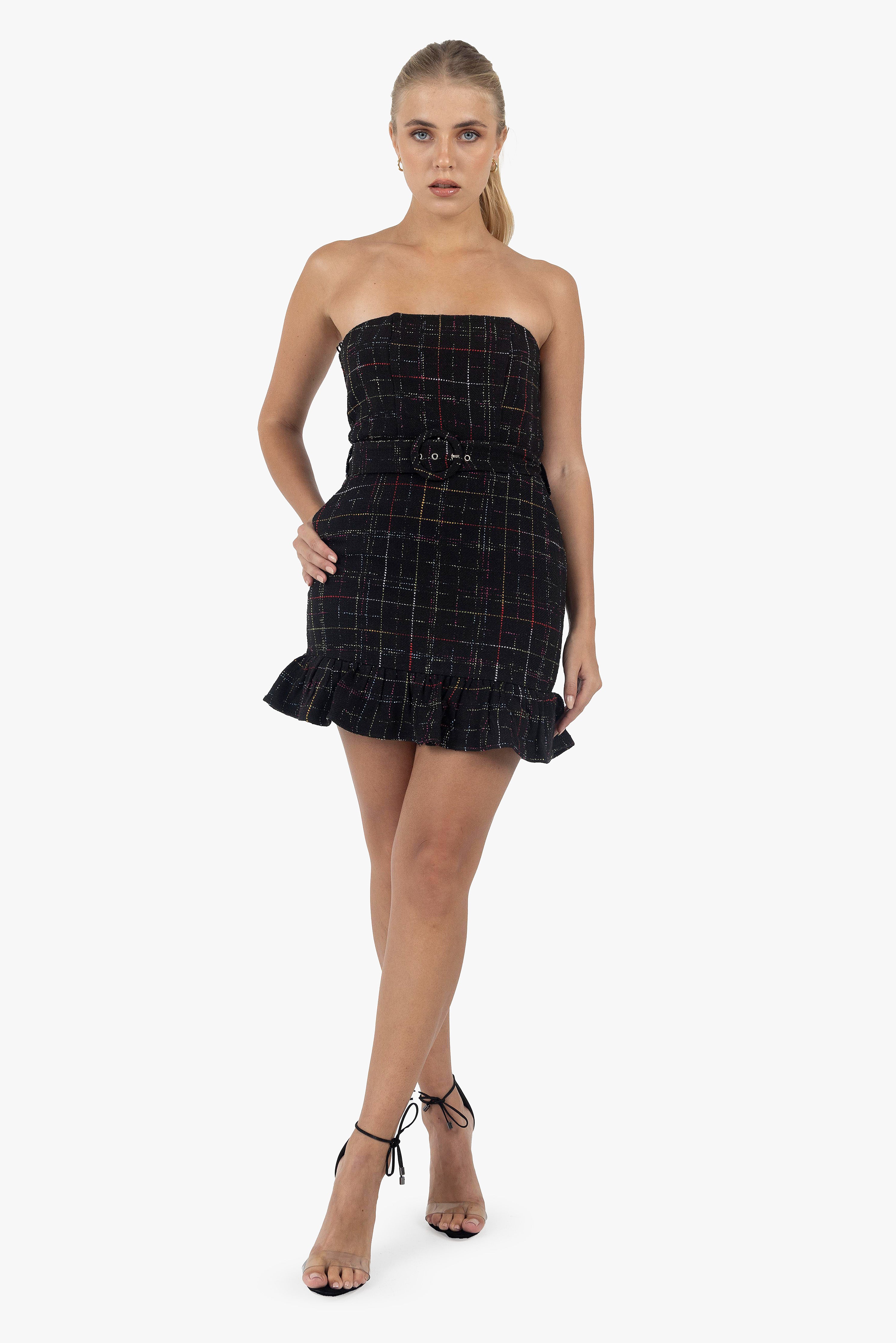 BLACK PREPPY DRESS