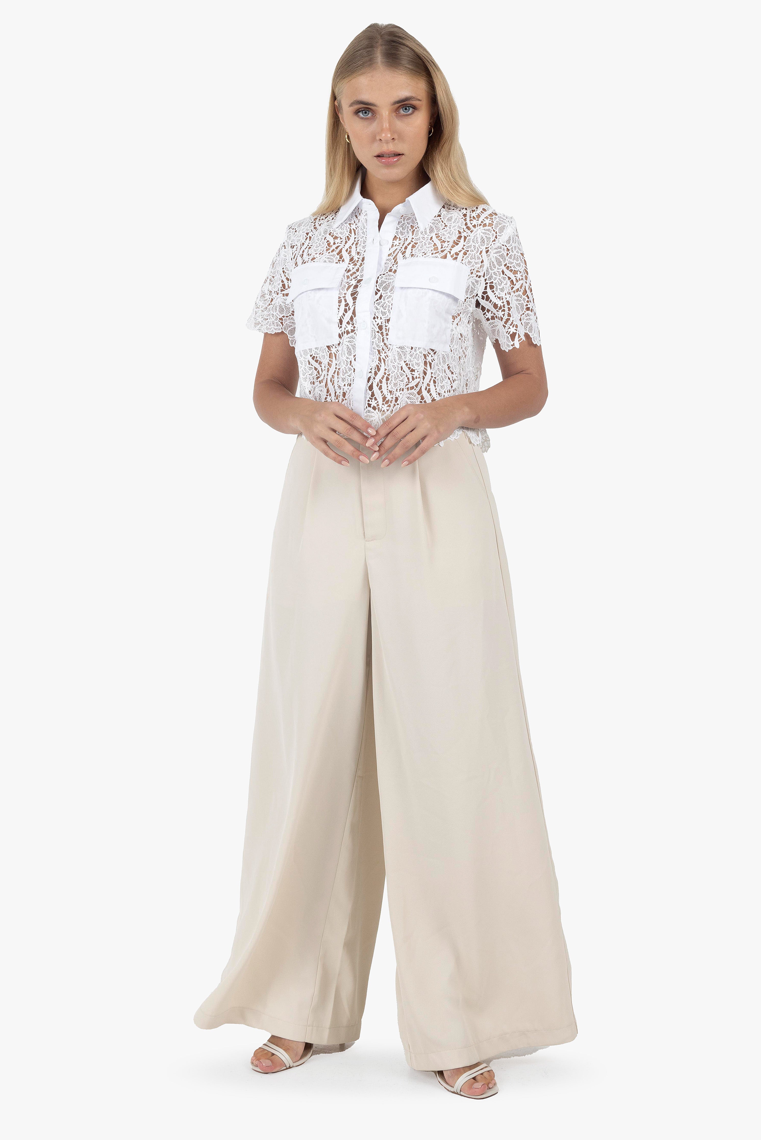 BEIGE TROUSERS