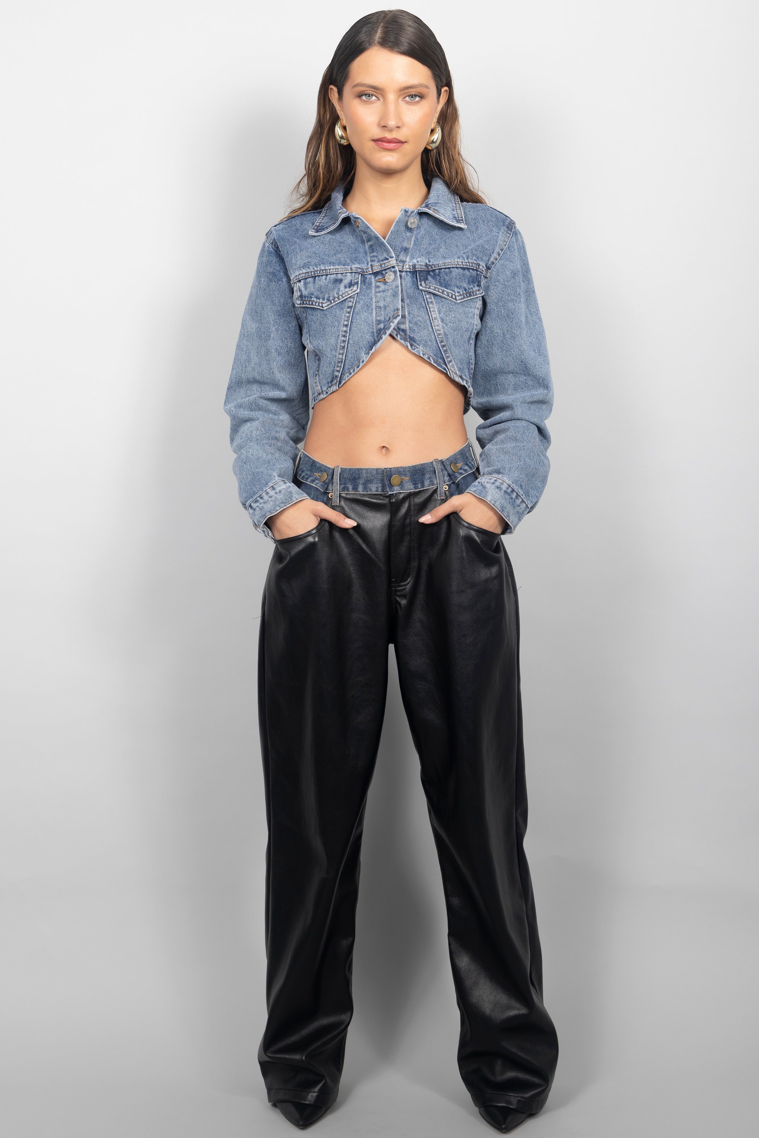 CHIC CONTRAST PANTS