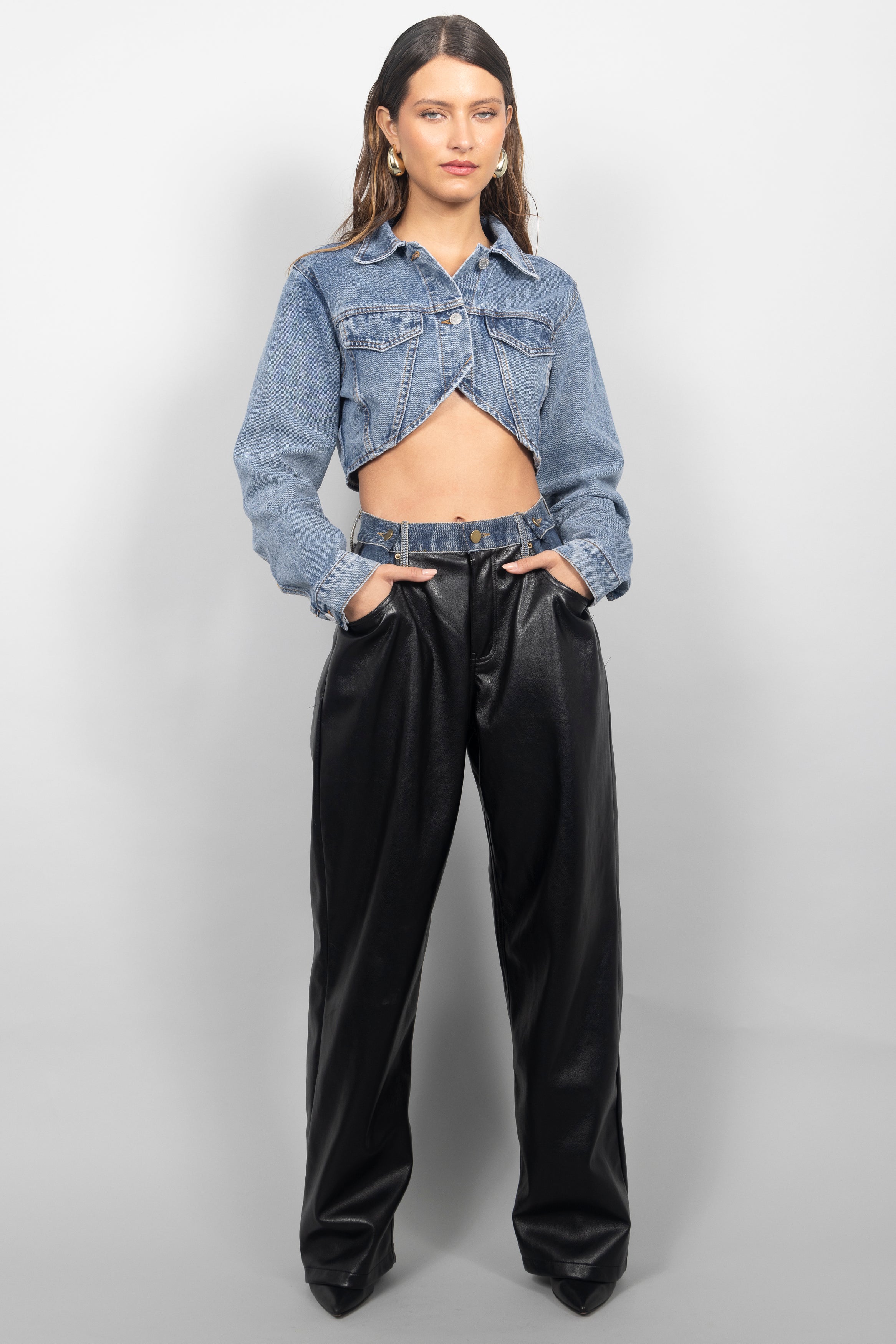 CHIC CONTRAST PANTS