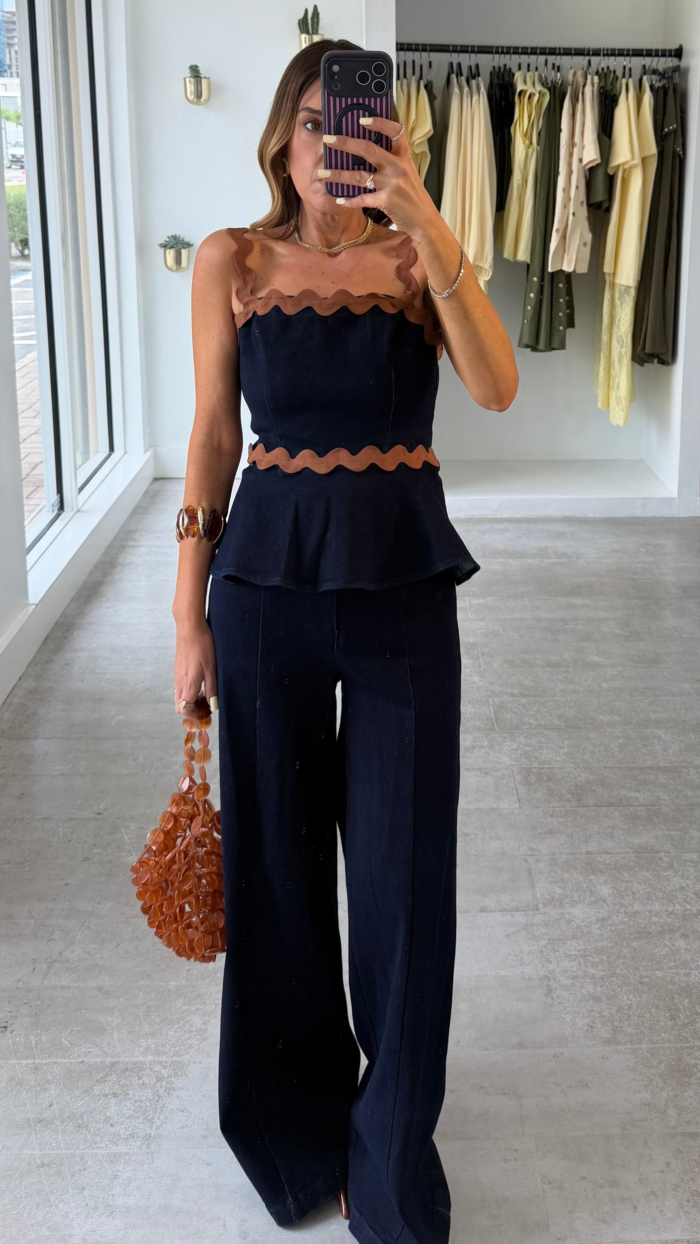 CAMEL DENIM DUO SET